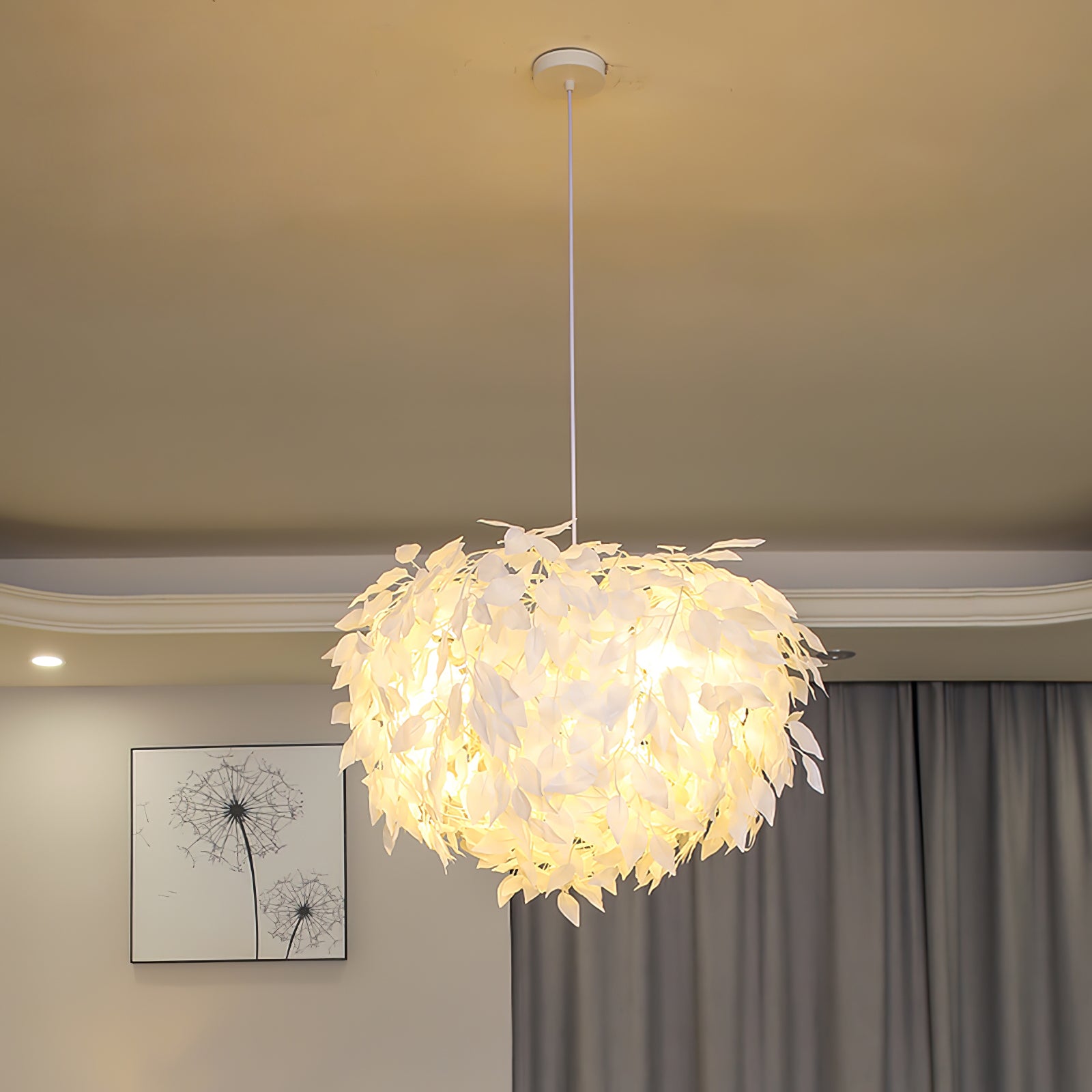 Plastic Leaves Pendant Lamp - Lumpaz