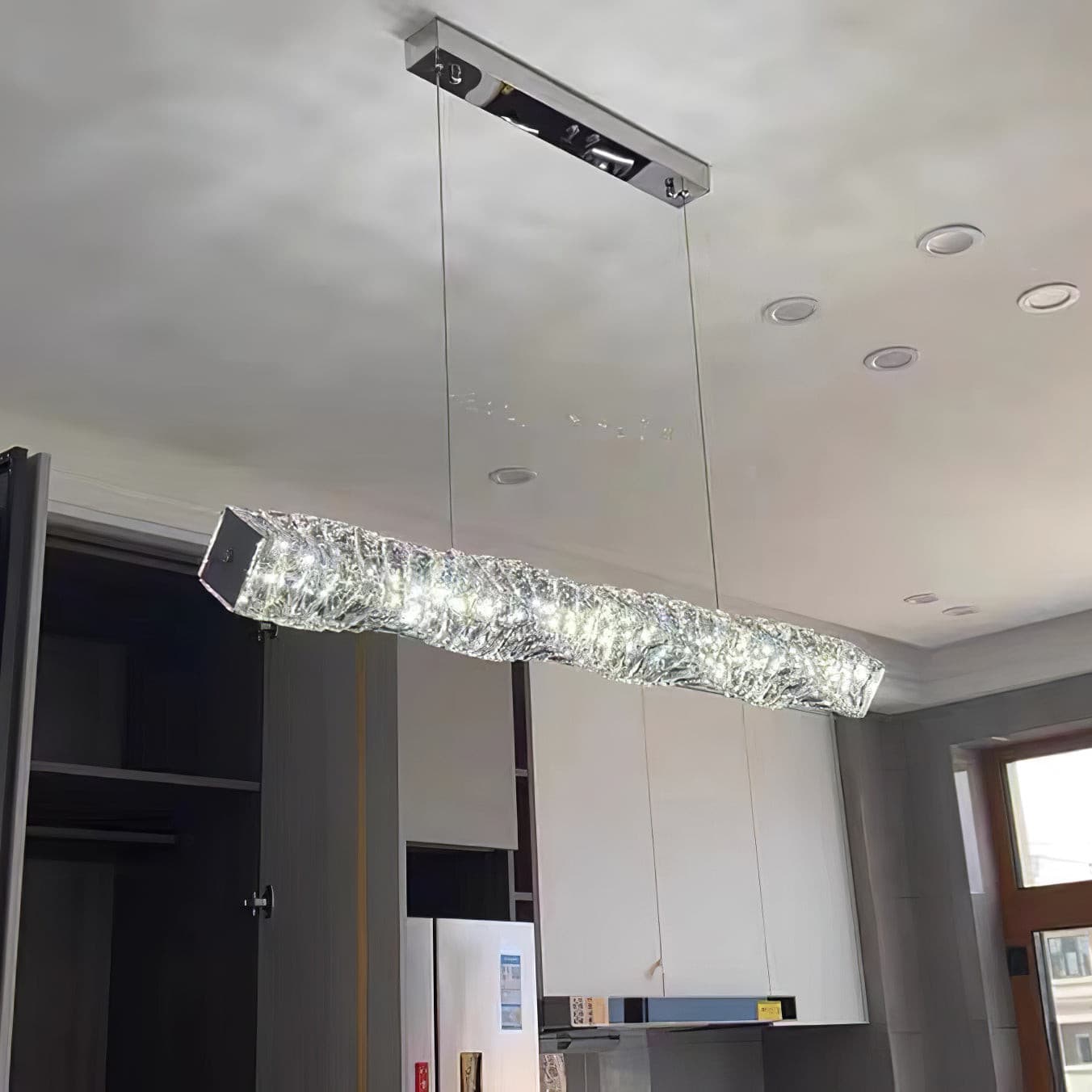 Long Crystal Pendant Lamp - Lumpaz