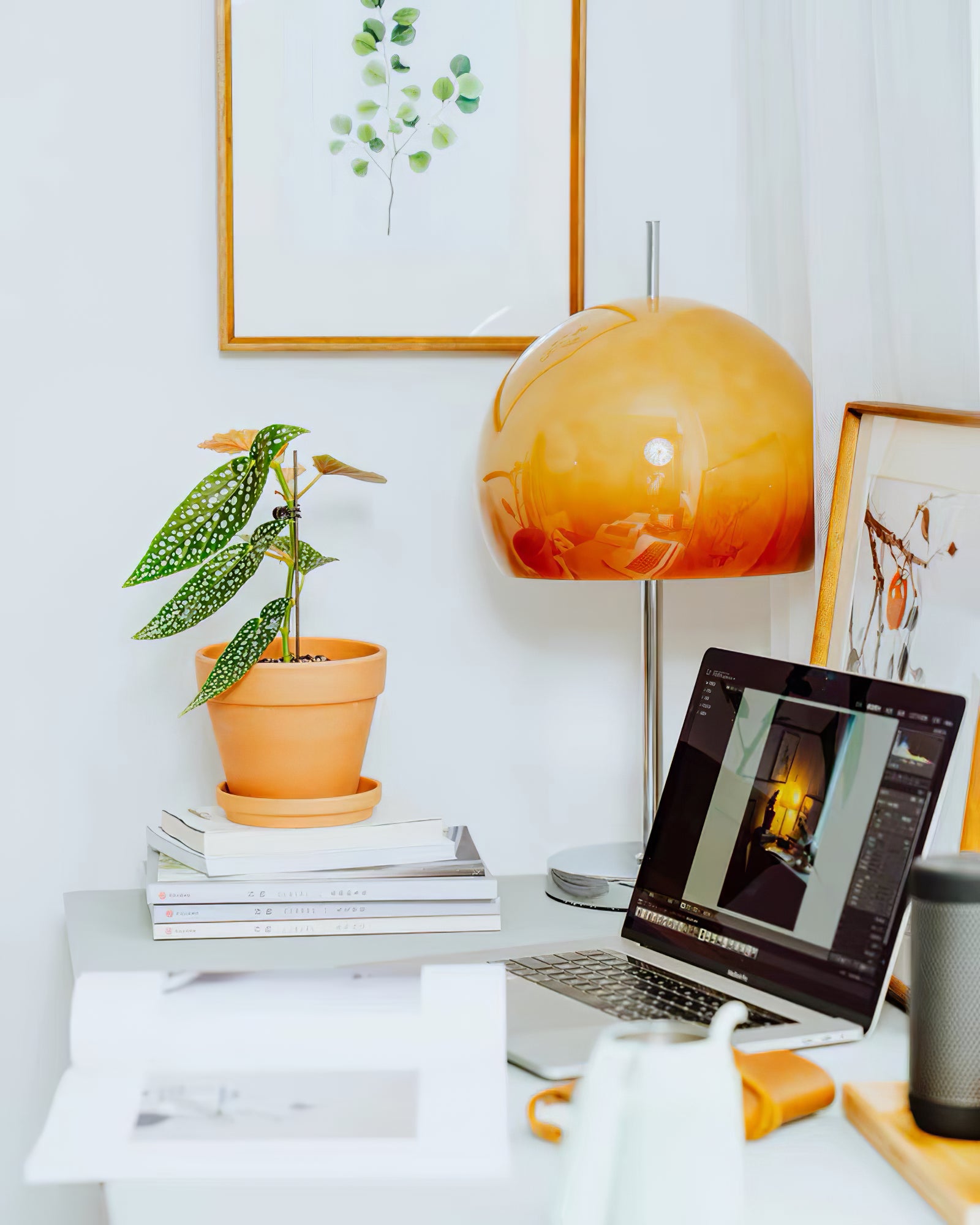 Mushroom Brown Table Lamp - Lumpaz