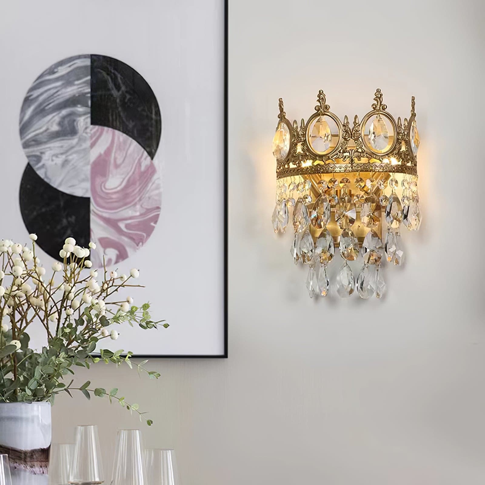 Vintage Crystal Wall Lamp - Lumpaz