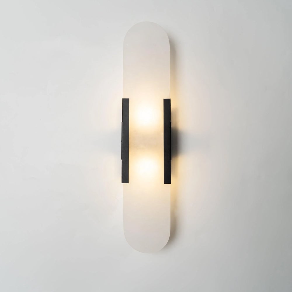 Geometric Harmony Alabaster Wall Lamp - Lumpaz