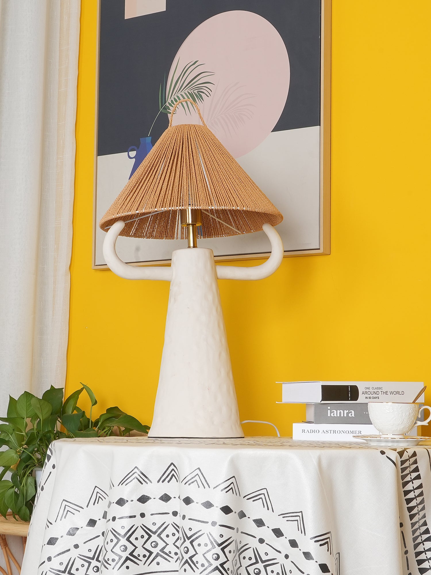 Horns Ceramic Table Lamp - Lumpaz