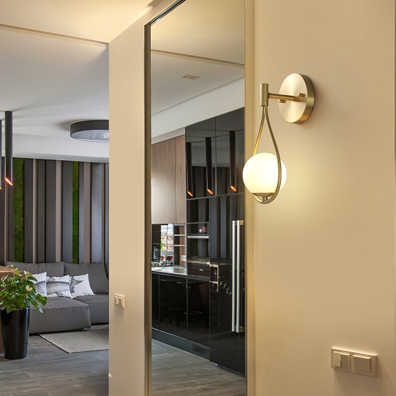 Brass Vanity Wall Lamp - Lumpaz