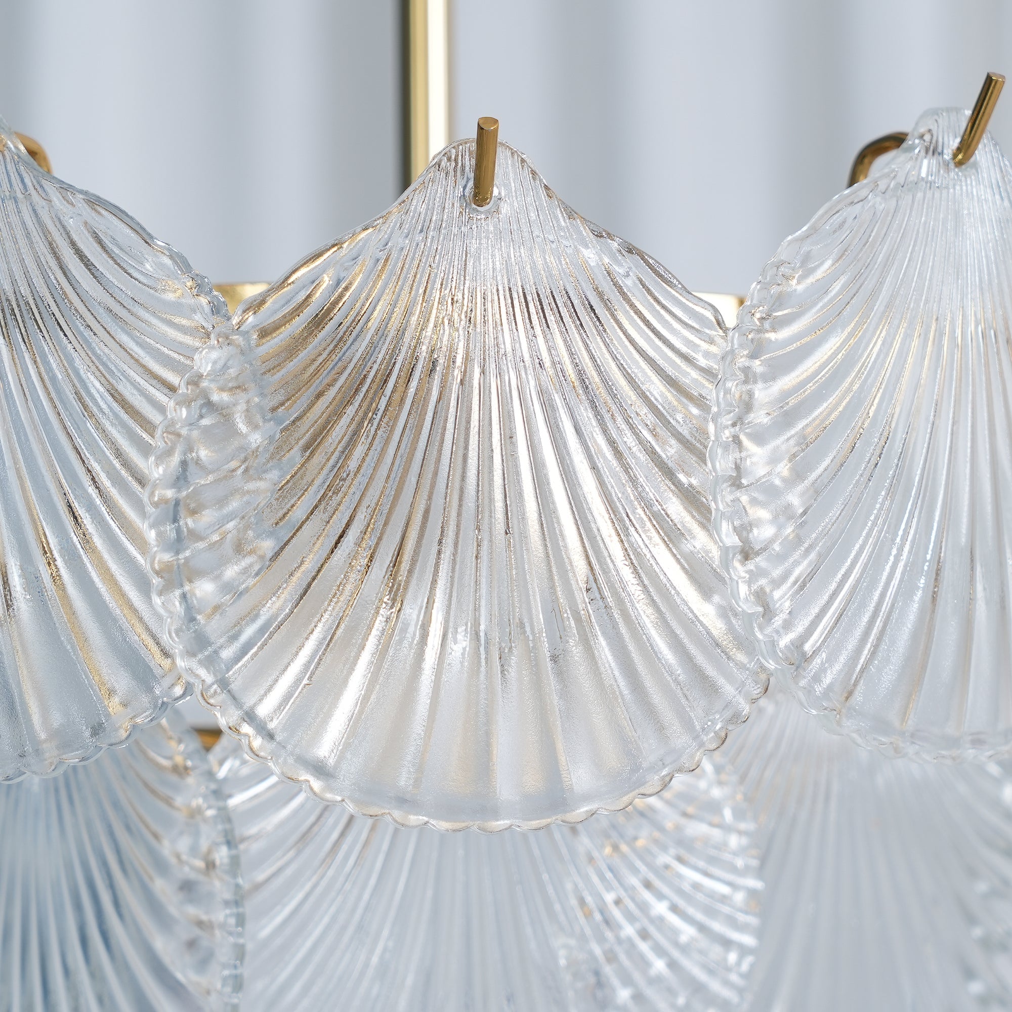 Shell Glass Chandelier - Lumpaz