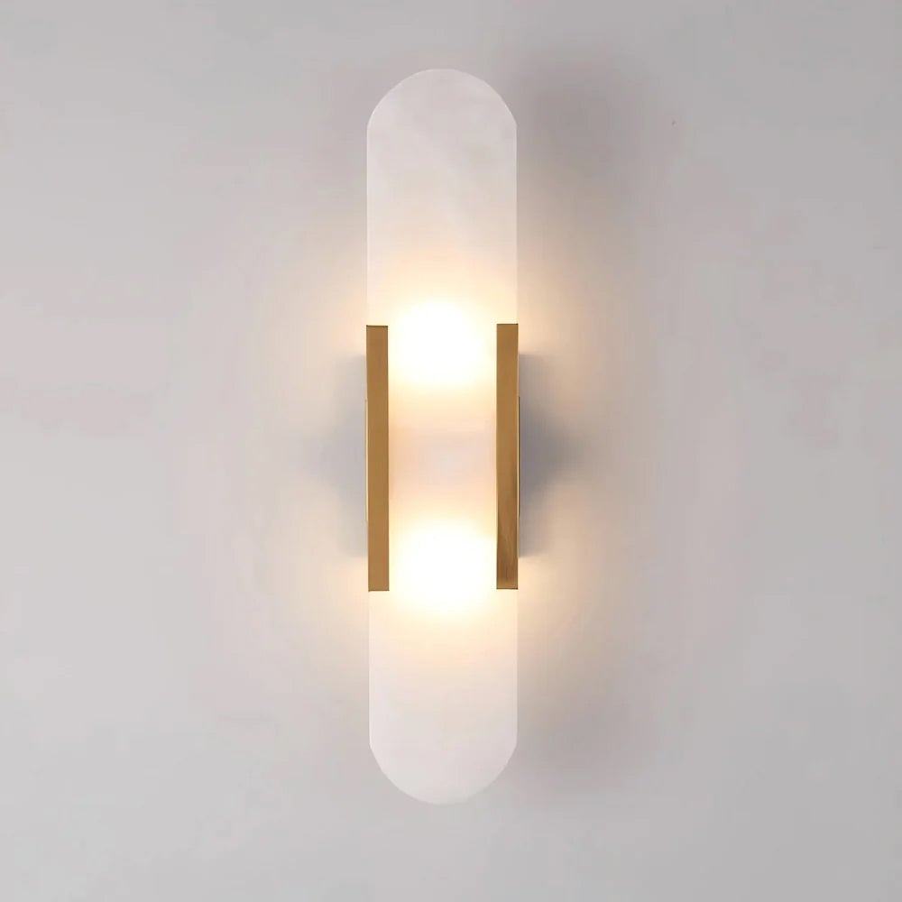 Geometric Harmony Alabaster Wall Lamp - Lumpaz