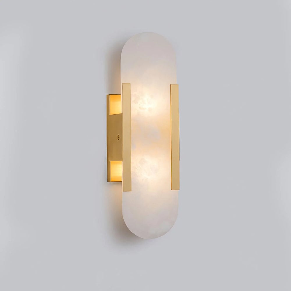 Geometric Harmony Alabaster Wall Lamp - Lumpaz