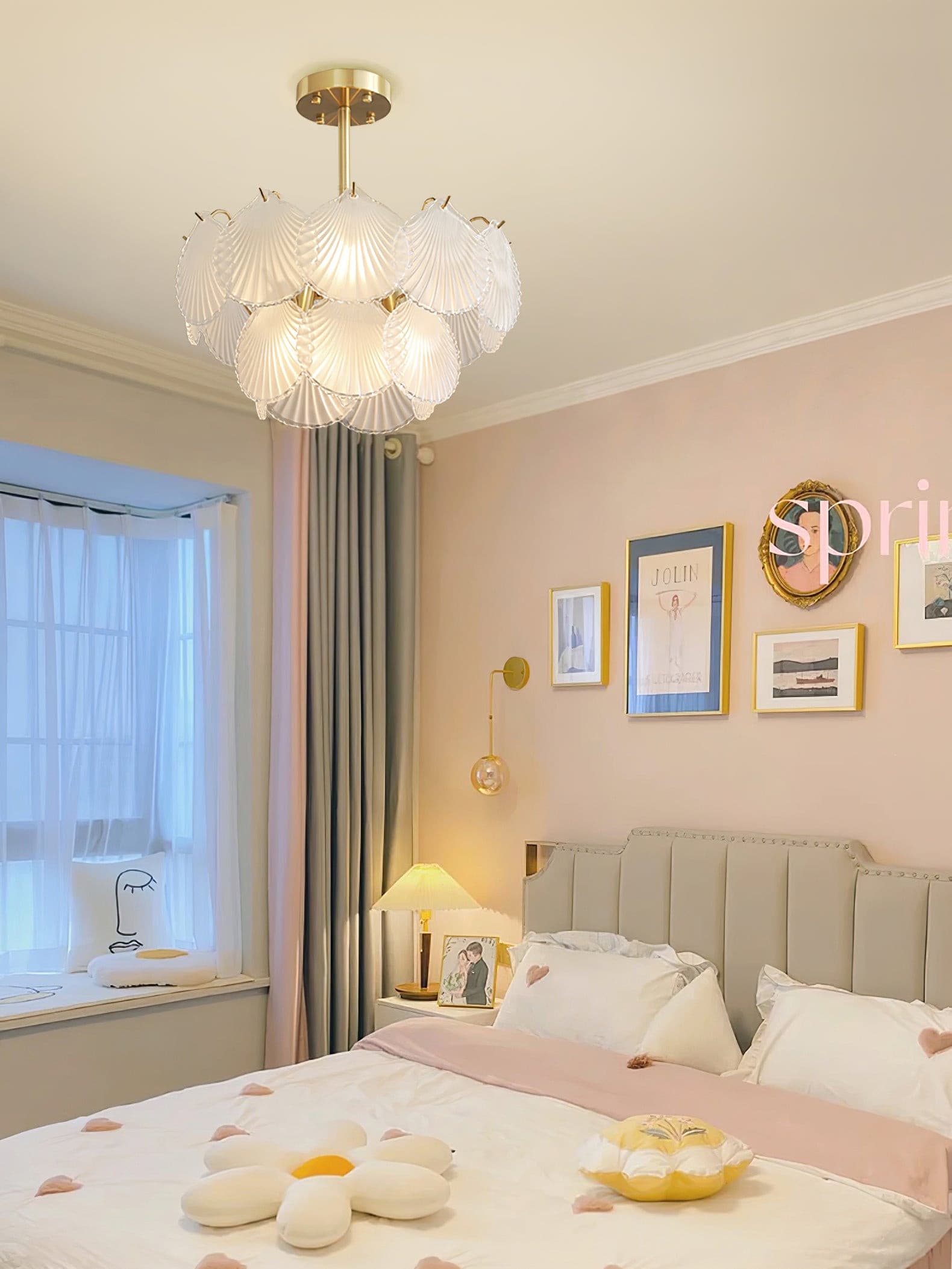 Shell Glass Chandelier - Lumpaz