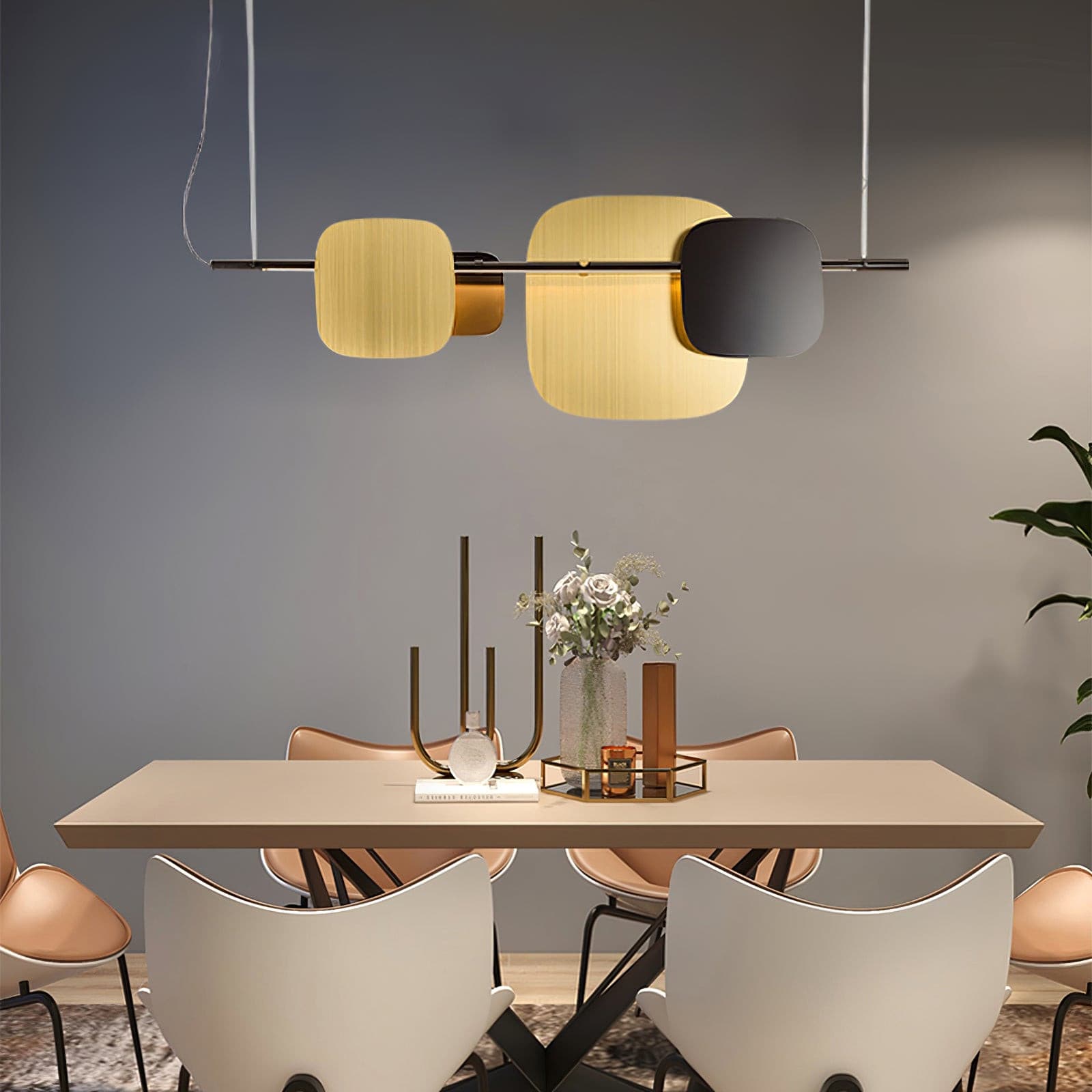 Rounded square Chandelier - Lumpaz