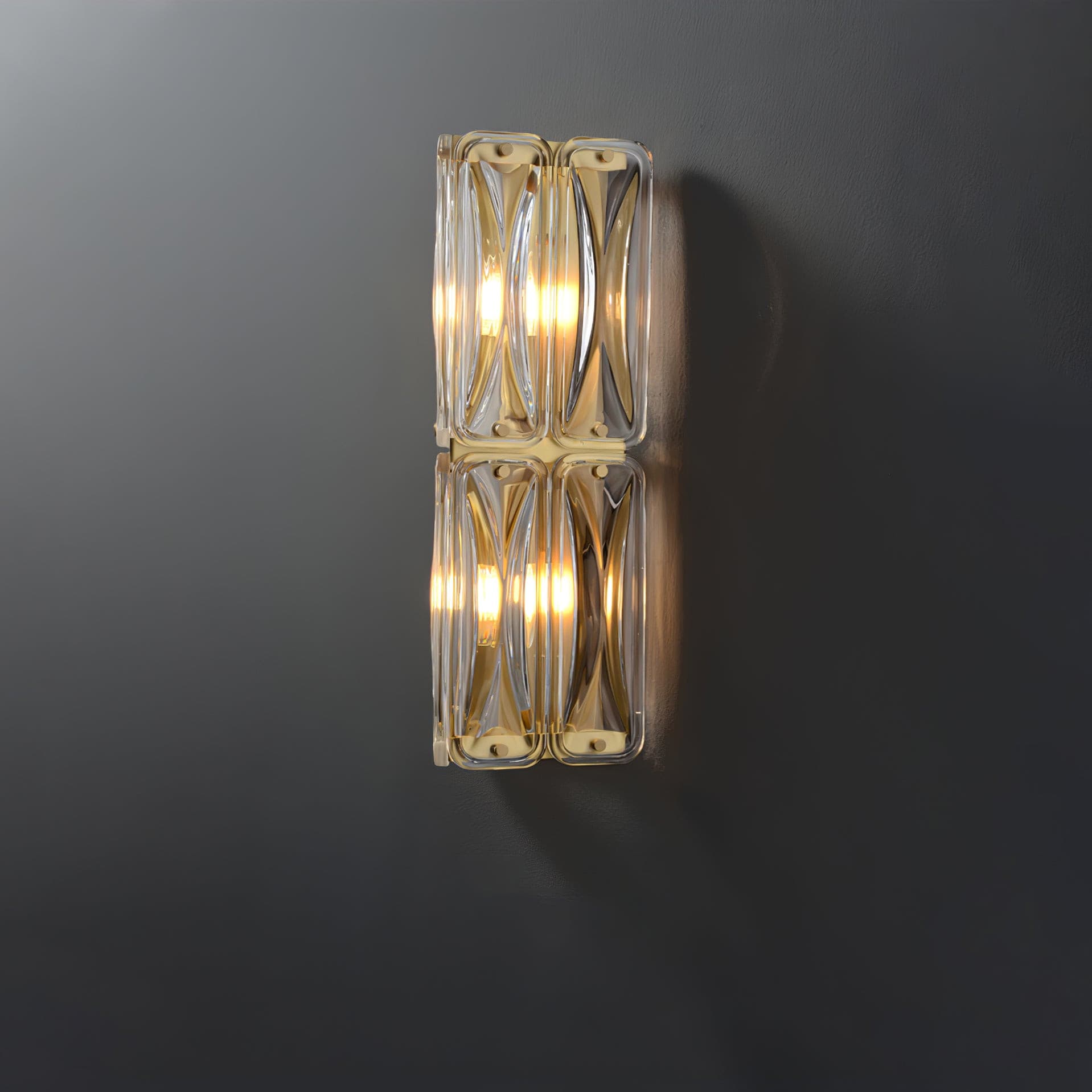 Triangular Glass Wall Light - Lumpaz