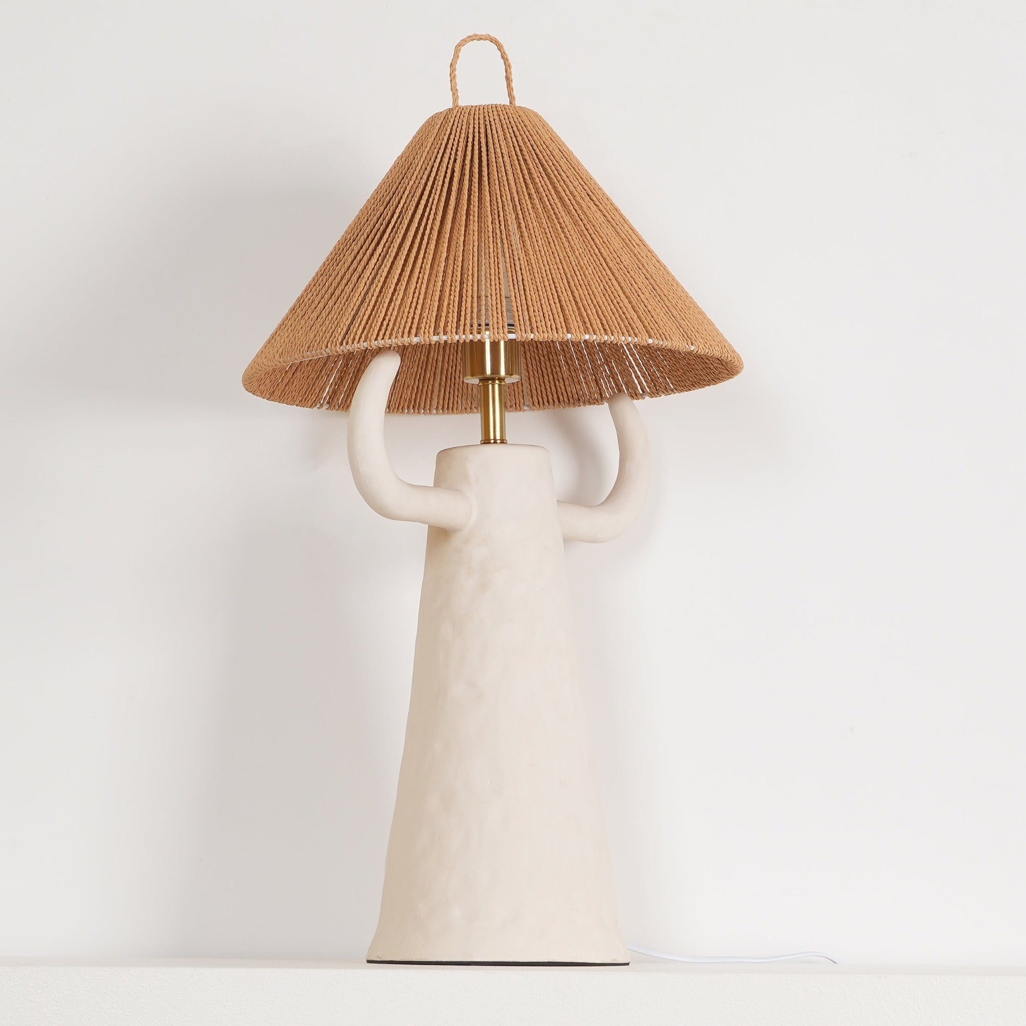 Horns Ceramic Table Lamp - Lumpaz