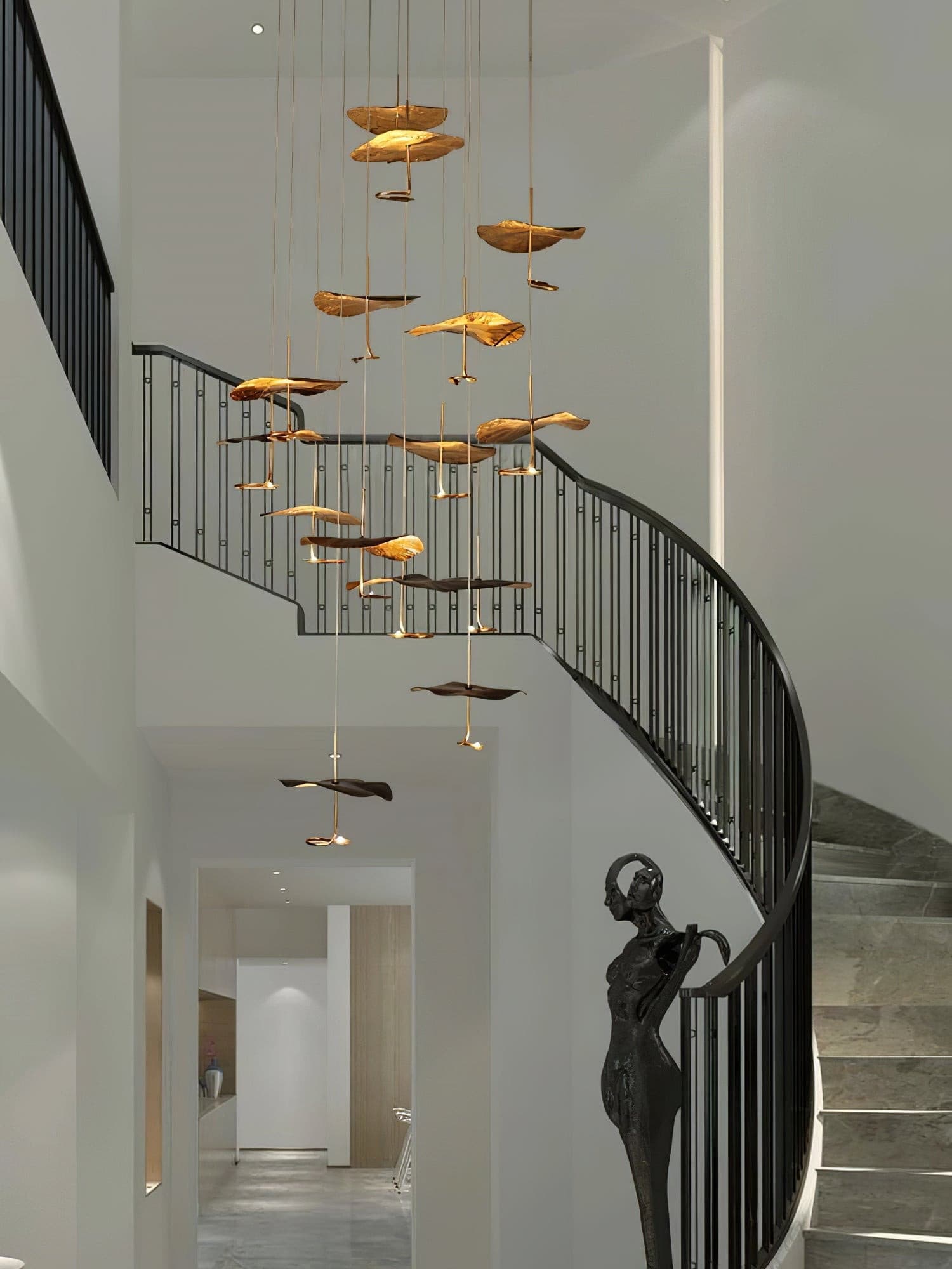 Lotus Leaf Chandelier - Lumpaz