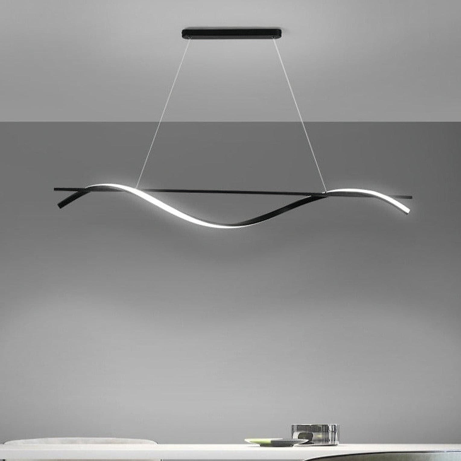 Black Wave Chandelier - Lumpaz