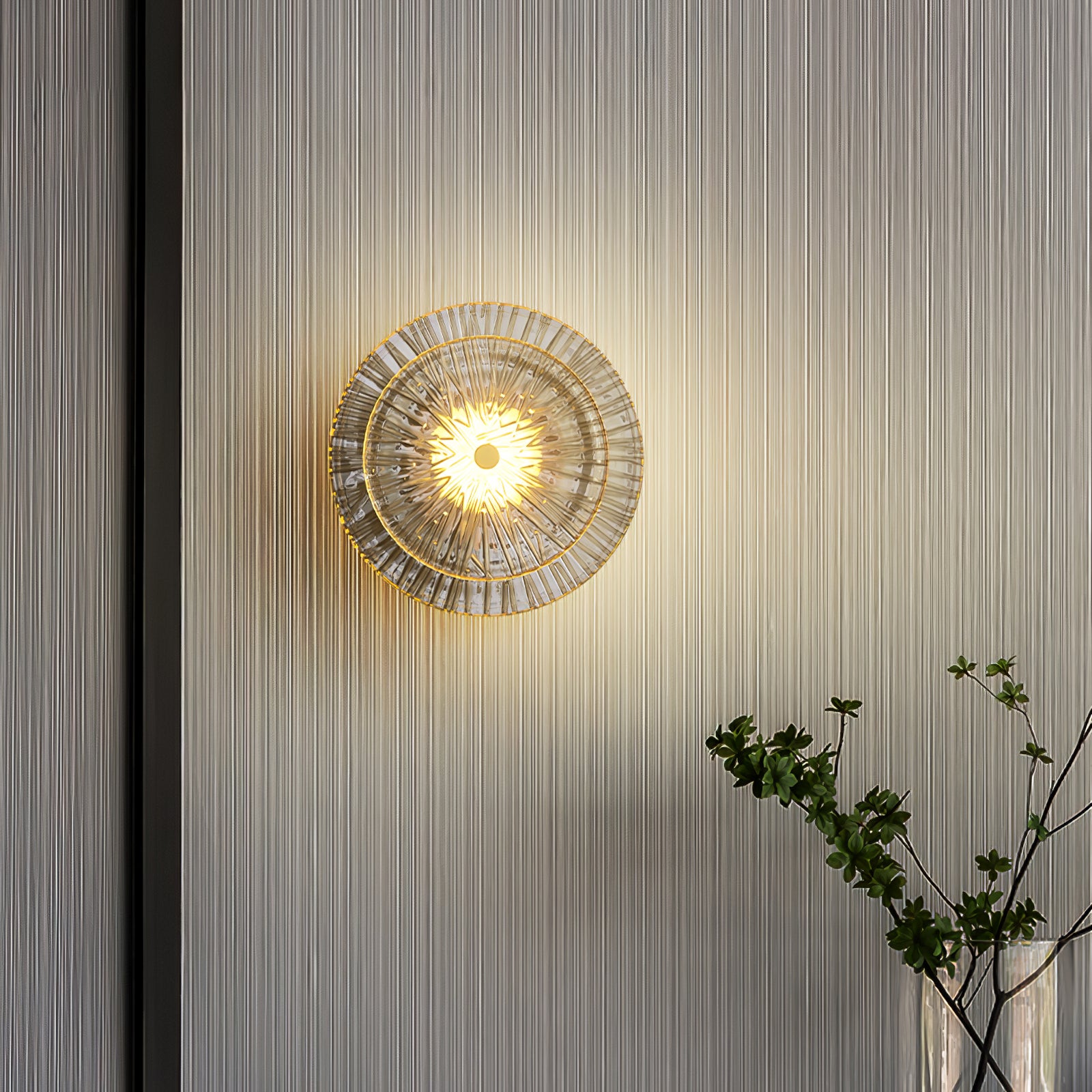 Round Crystal Wall Lamp - Lumpaz