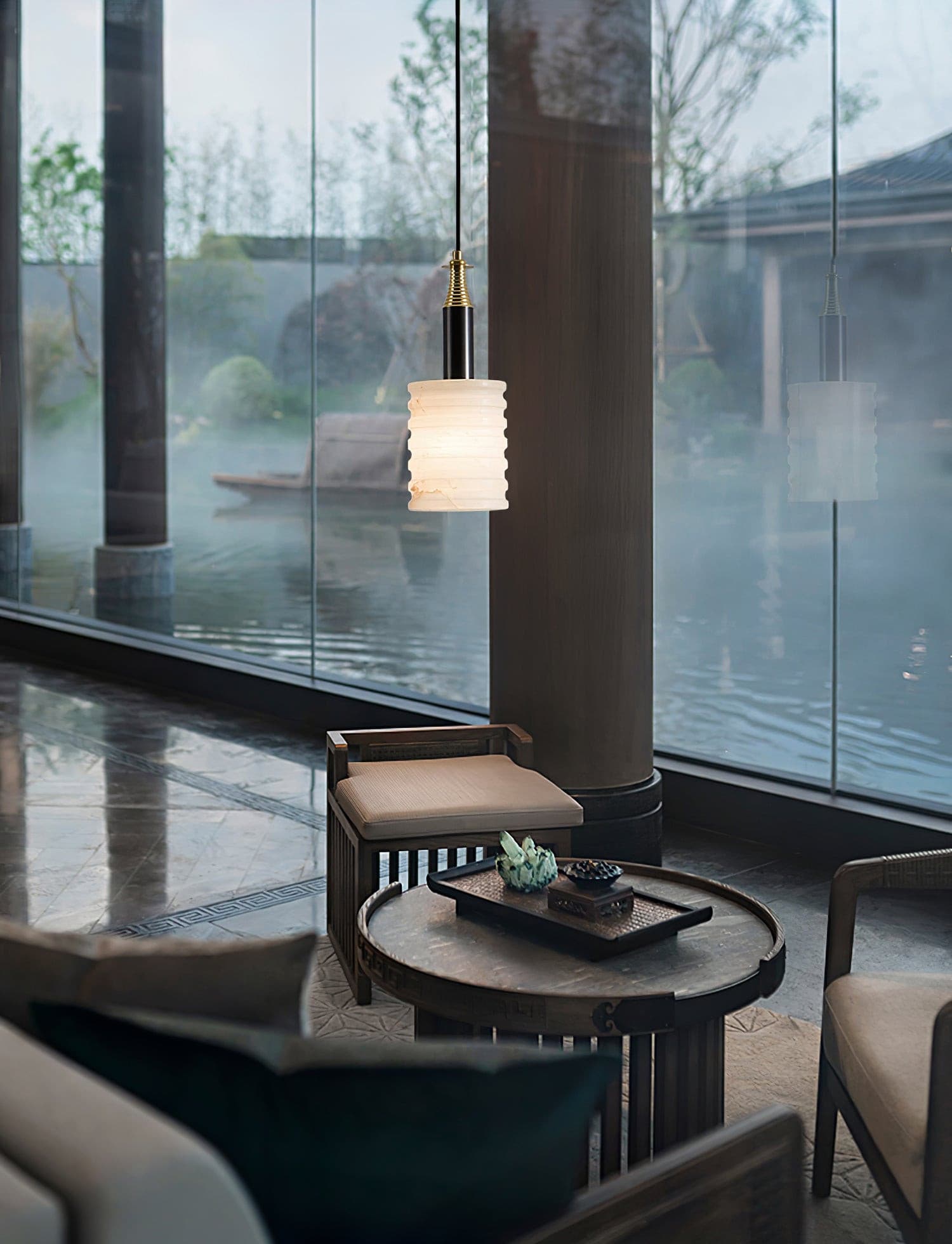 Alabaster Pendant Lamp - Lumpaz