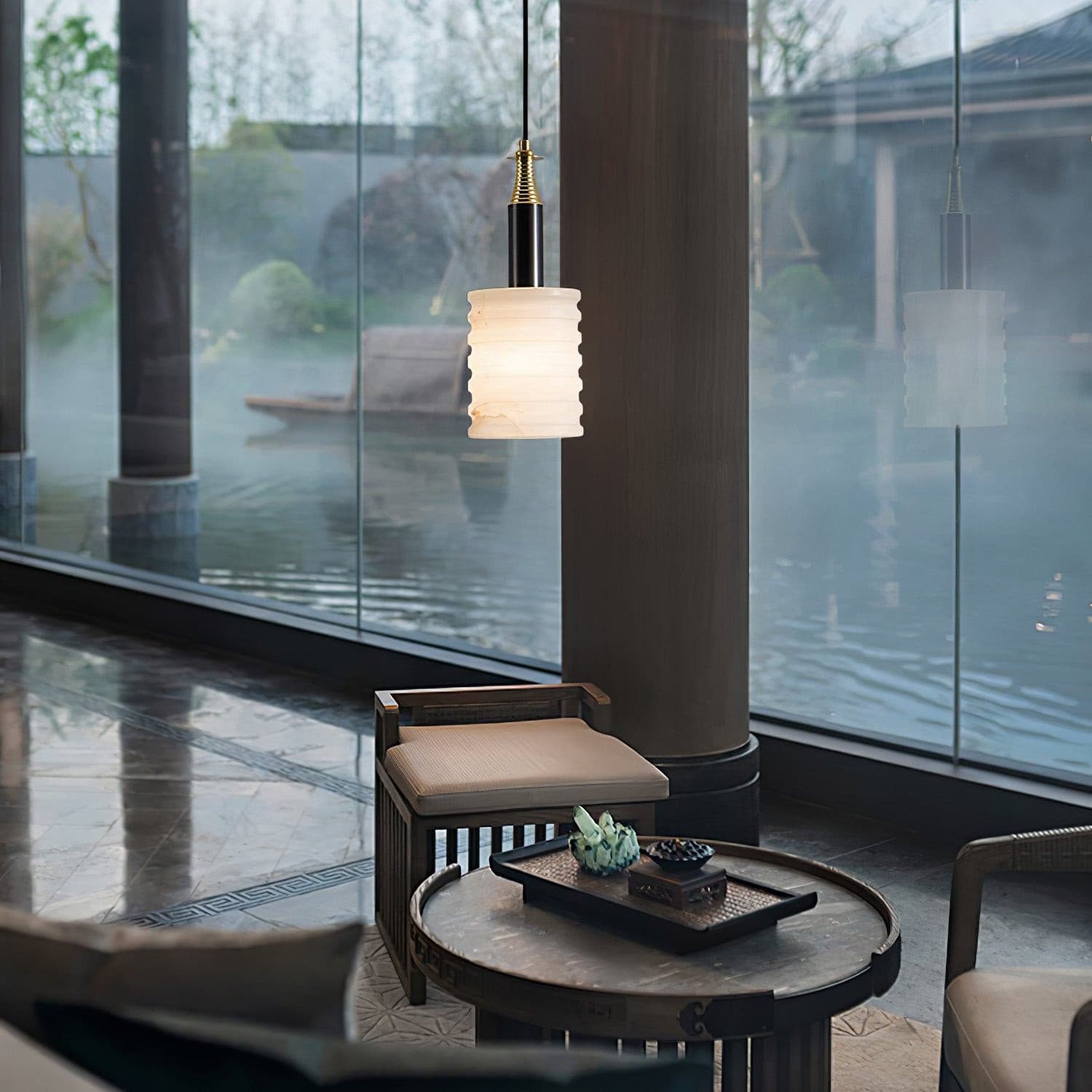 Alabaster Pendant Lamp - Lumpaz