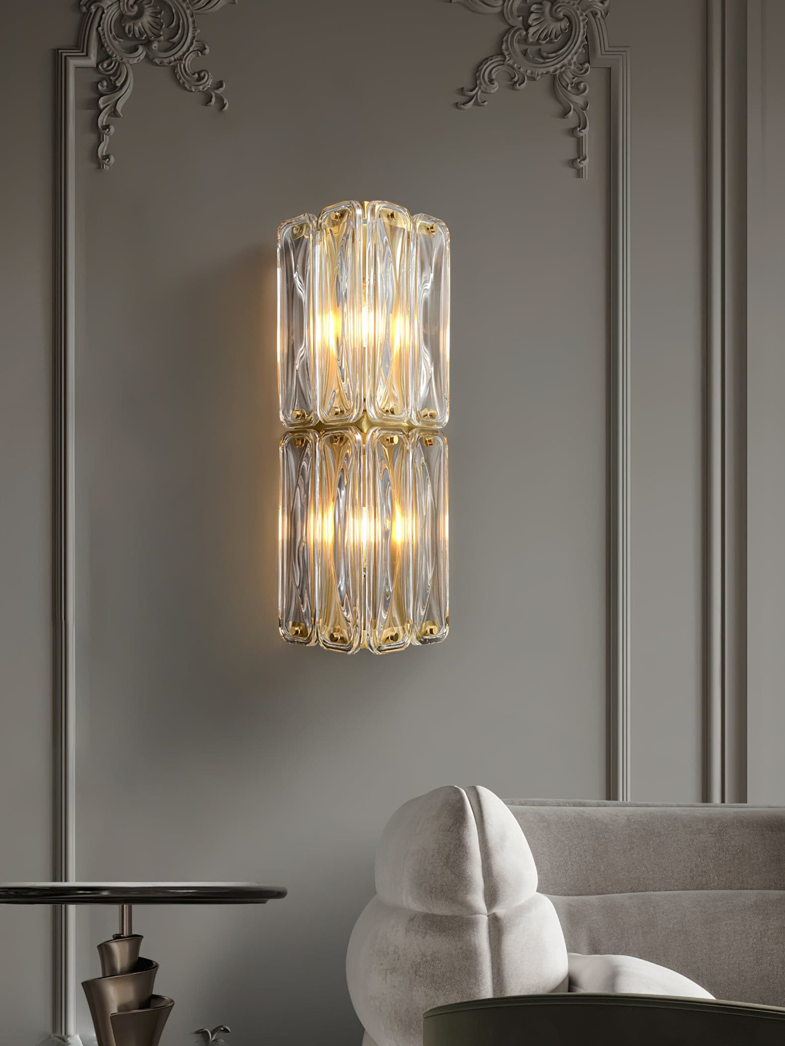 Triangular Glass Wall Light - Lumpaz