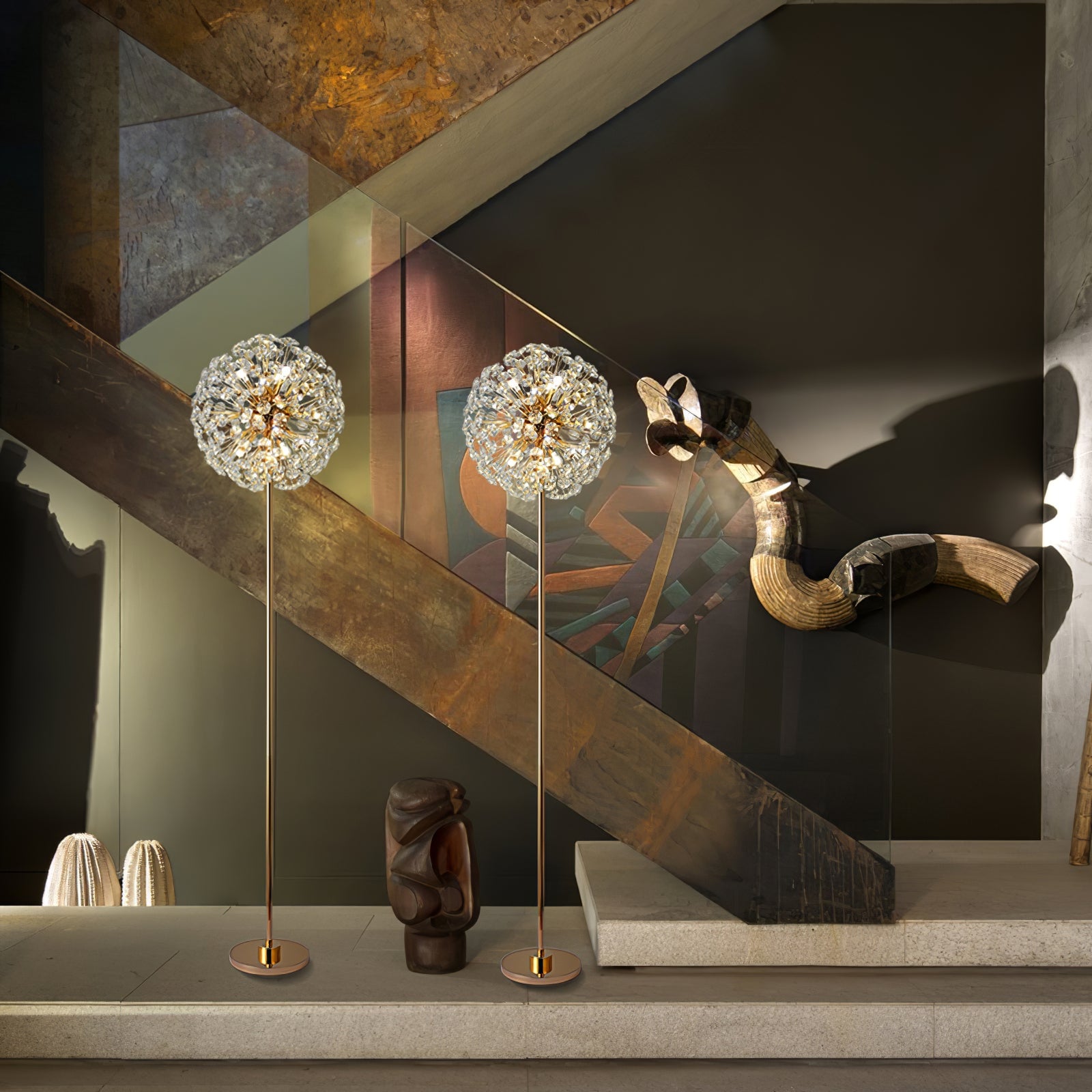 Crystal Dandelion Floor Lamp - Lumpaz