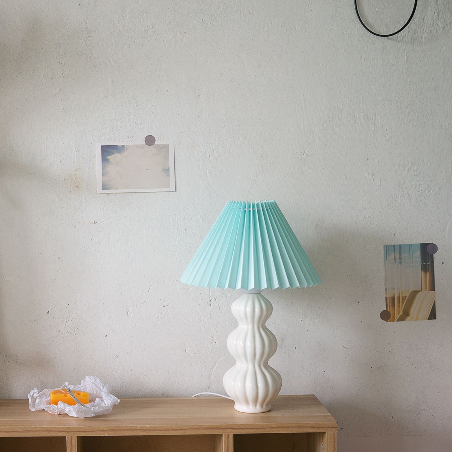 Luna Pleated Table Lamp - Lumpaz