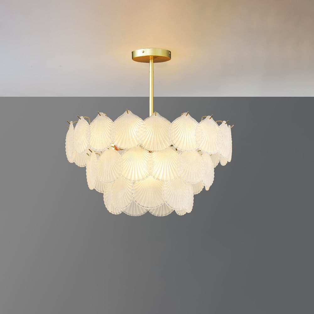 Shell Glass Chandelier - Lumpaz