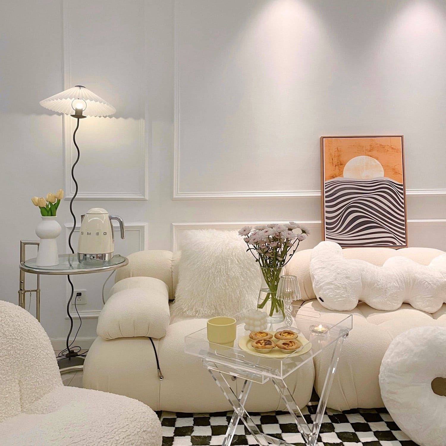Wiggly Pleated Floor Lamp - Lumpaz