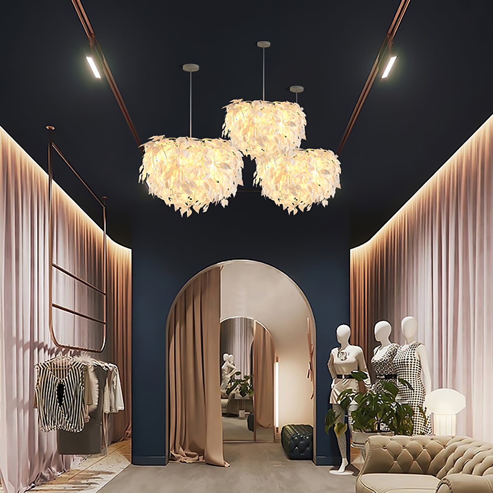 Plastic Leaves Pendant Lamp - Lumpaz