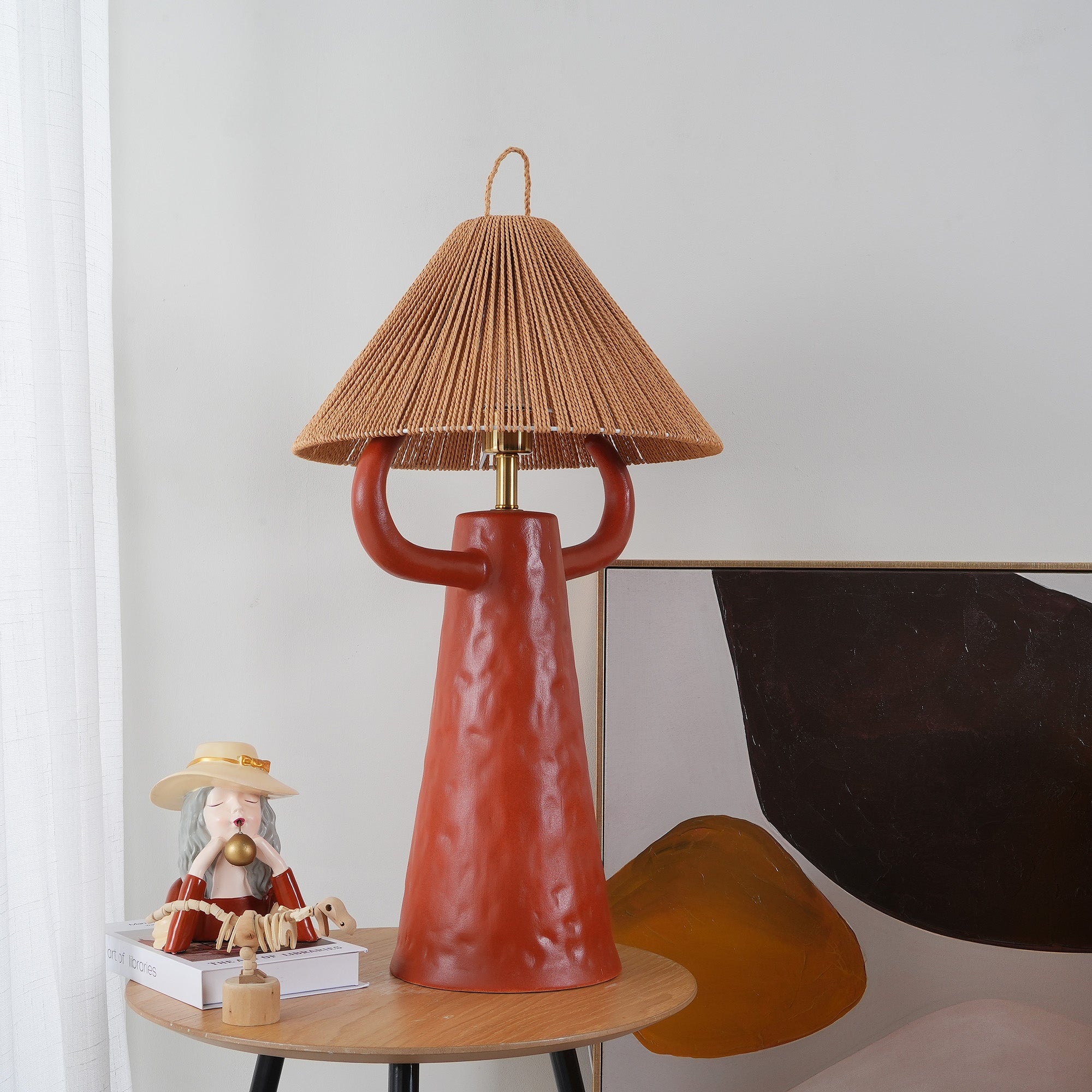 Horns Ceramic Table Lamp - Lumpaz