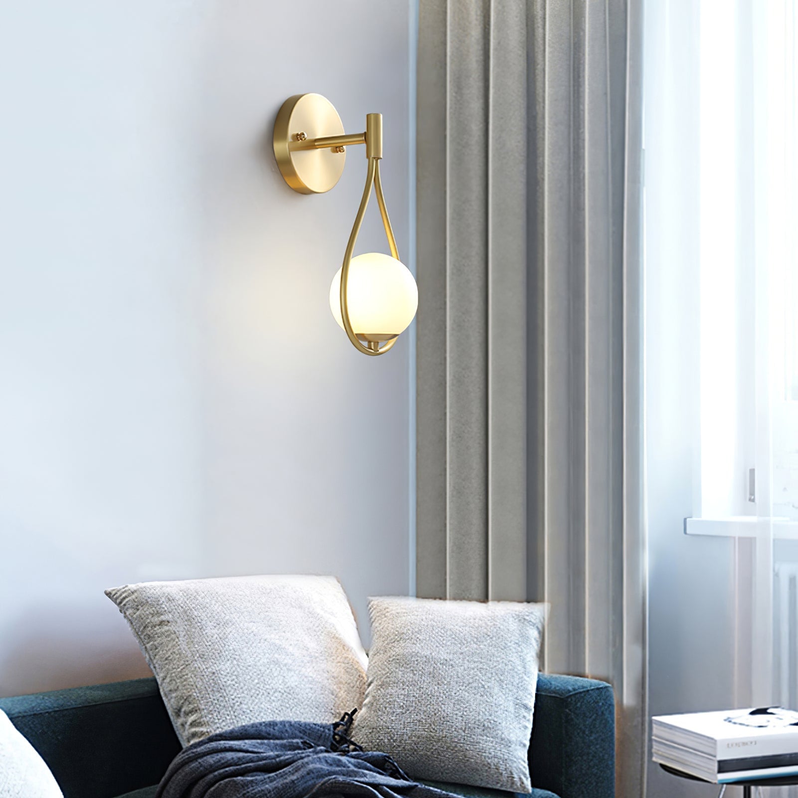 Brass Vanity Wall Lamp - Lumpaz