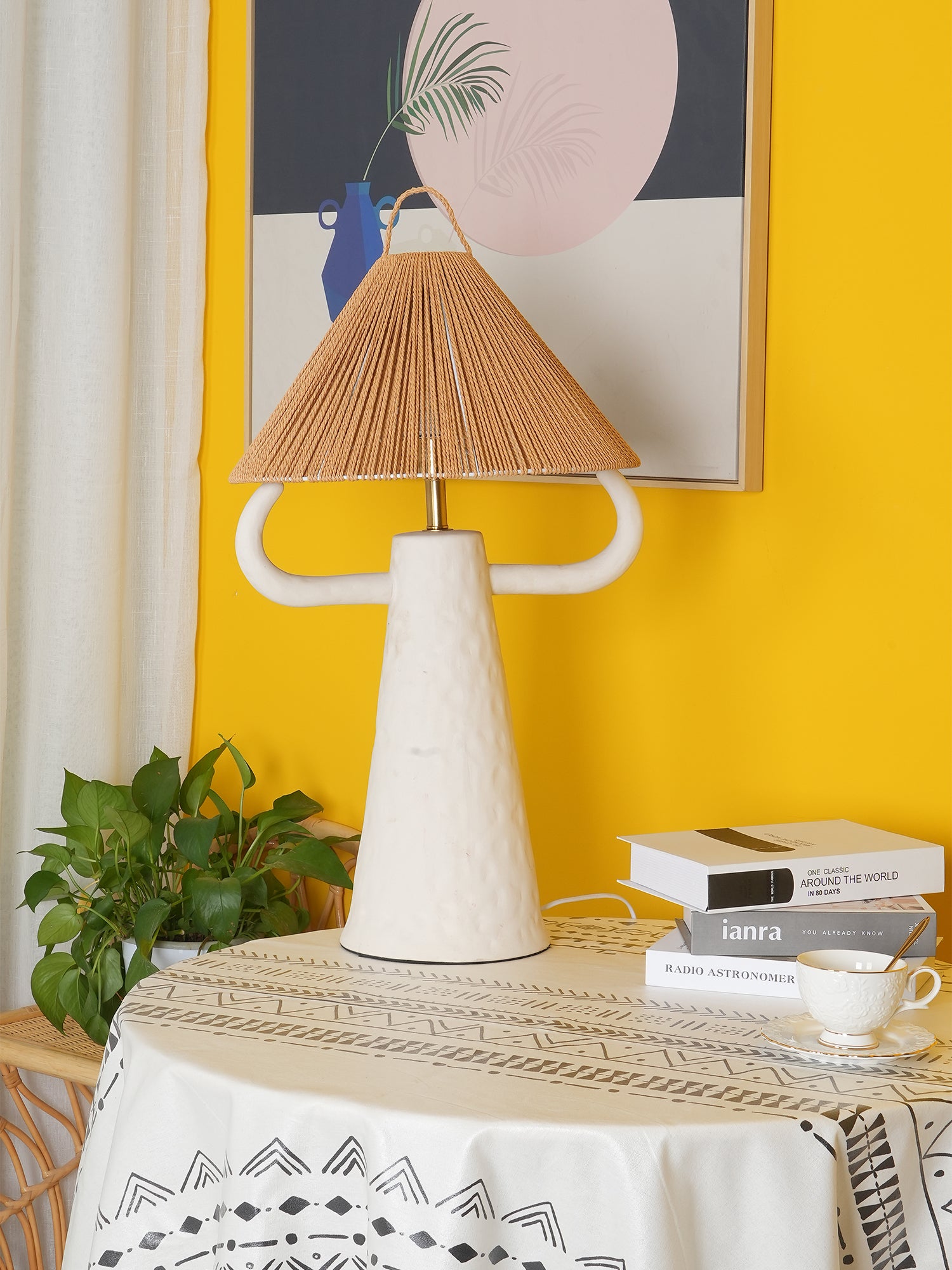 Horns Ceramic Table Lamp - Lumpaz
