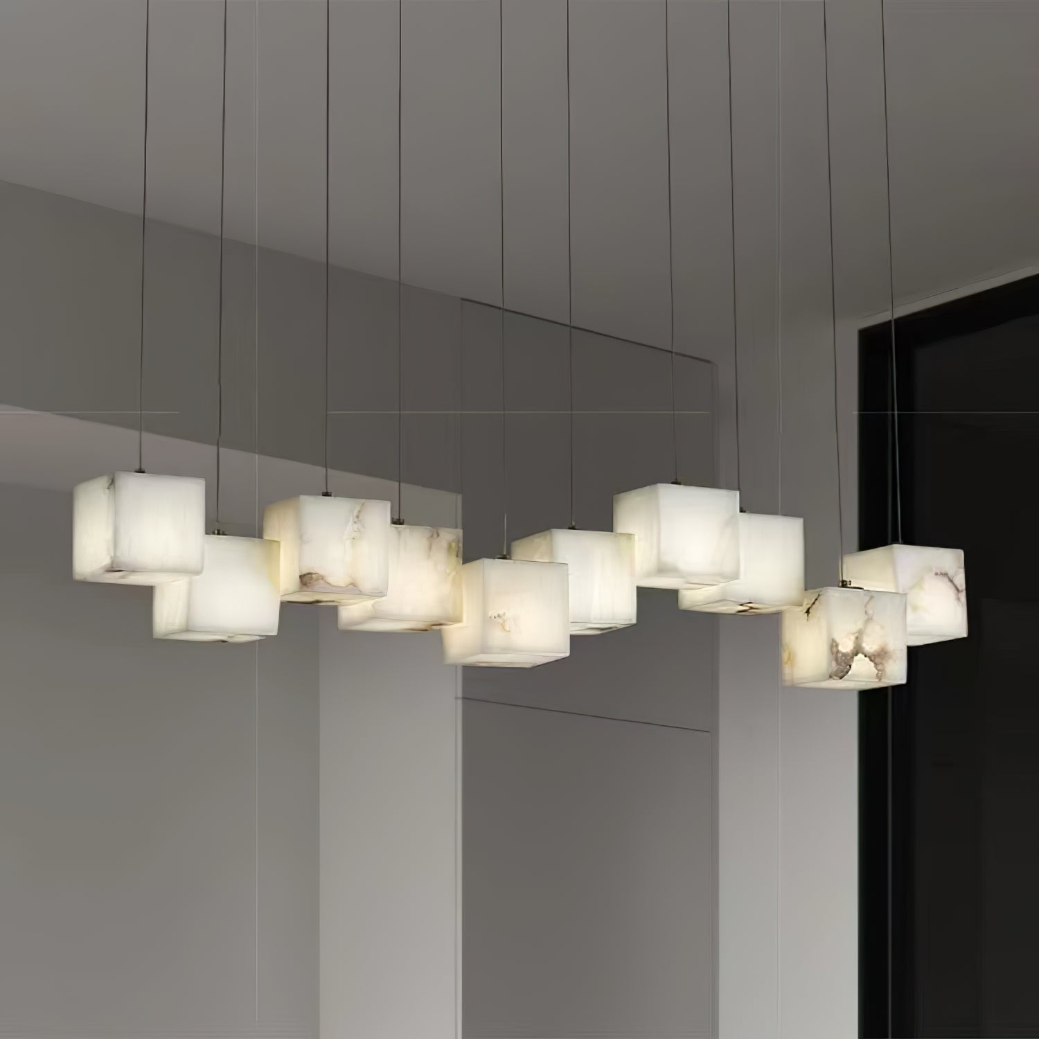 Marble Box Chandelier - Lumpaz