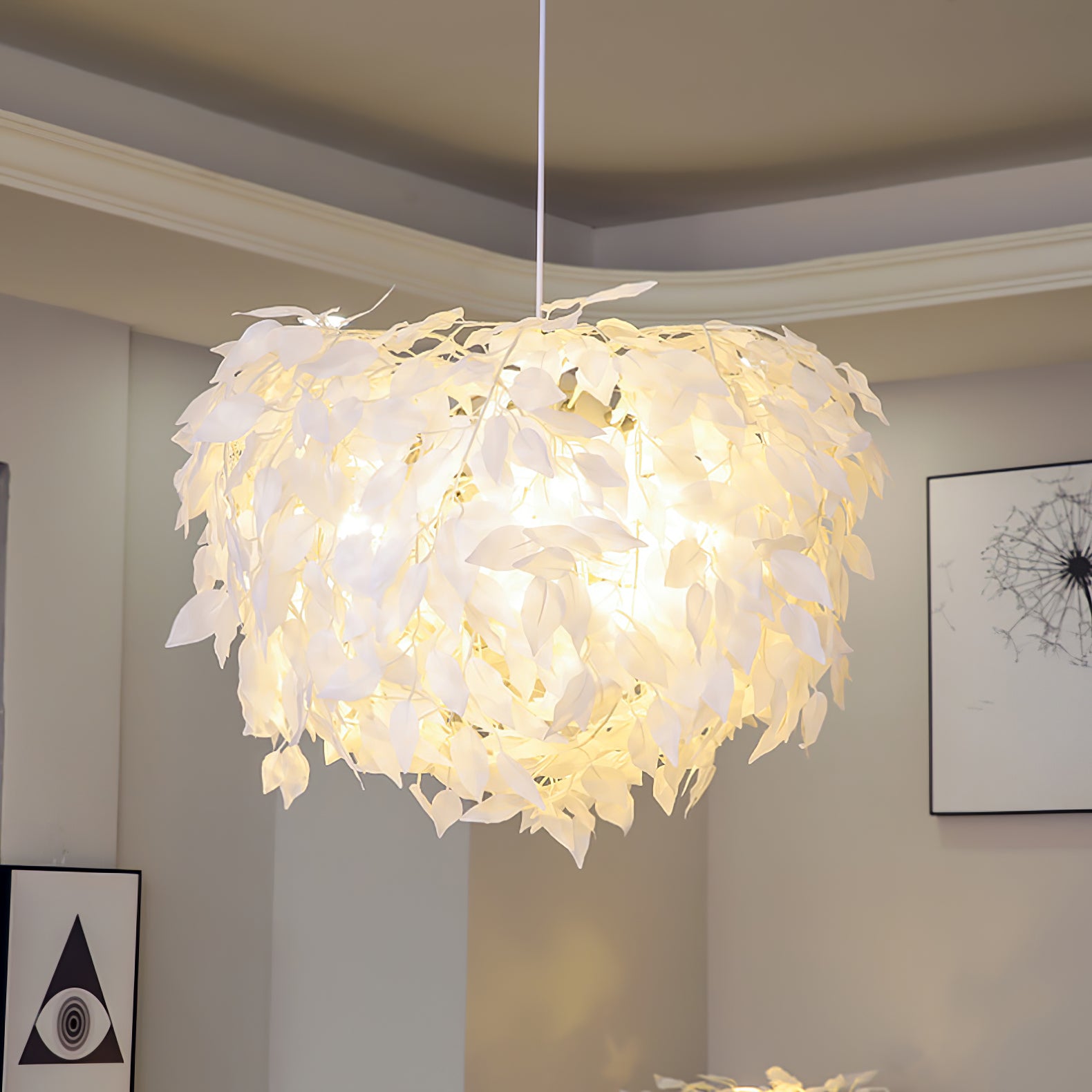 Plastic Leaves Pendant Lamp - Lumpaz