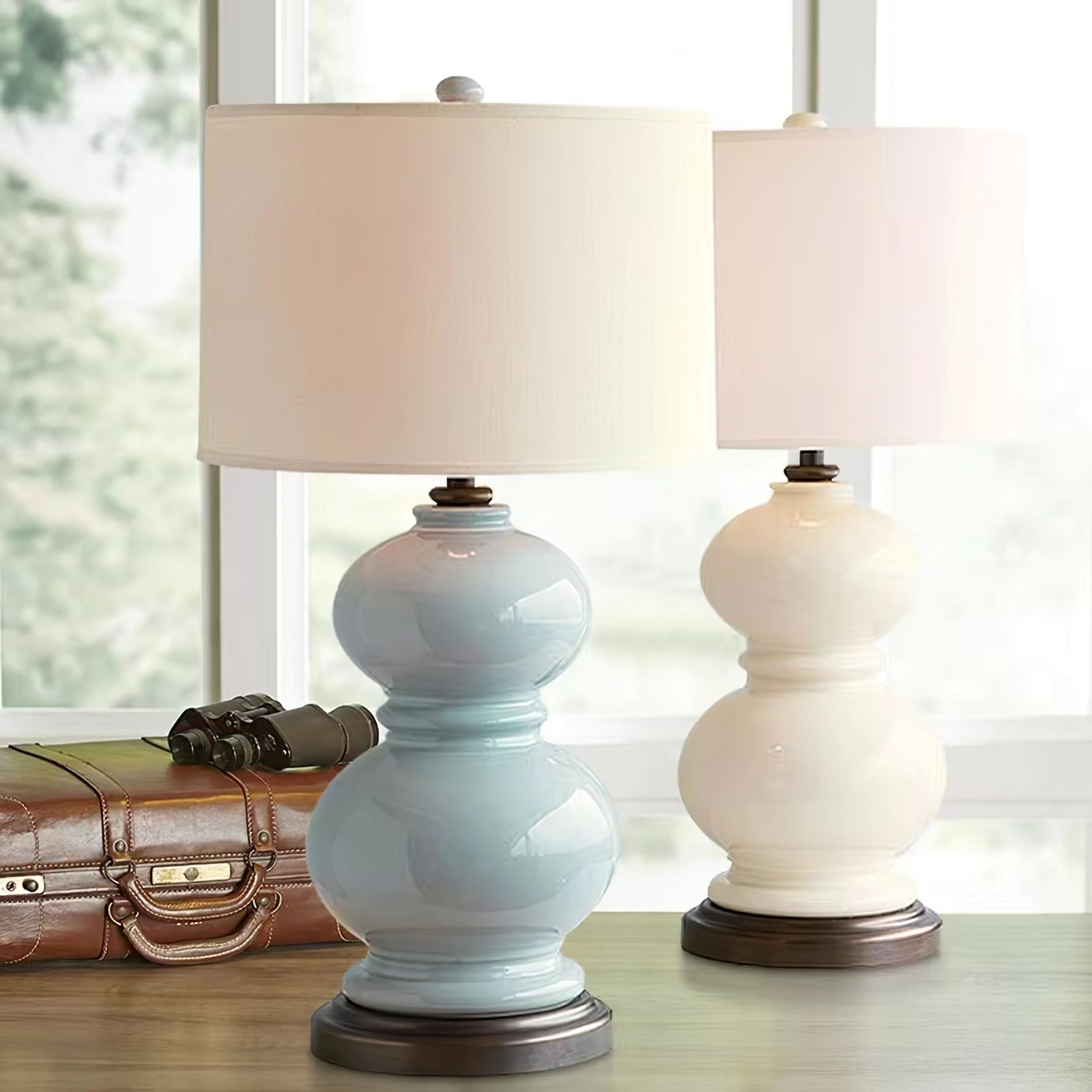 Ceramic Gourd Table Lamp - Lumpaz