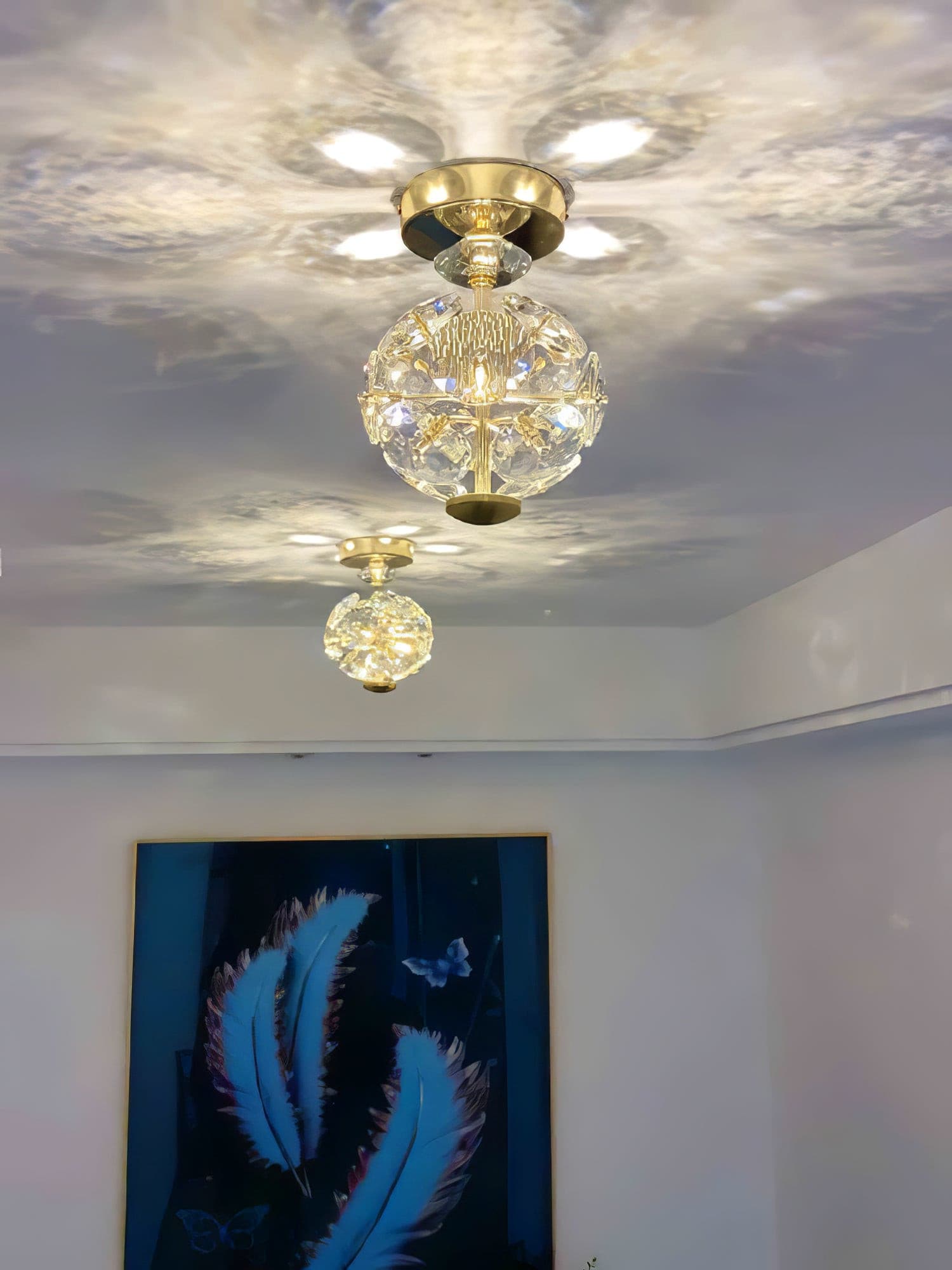 Crystal Ball Ceiling Lamp - Lumpaz