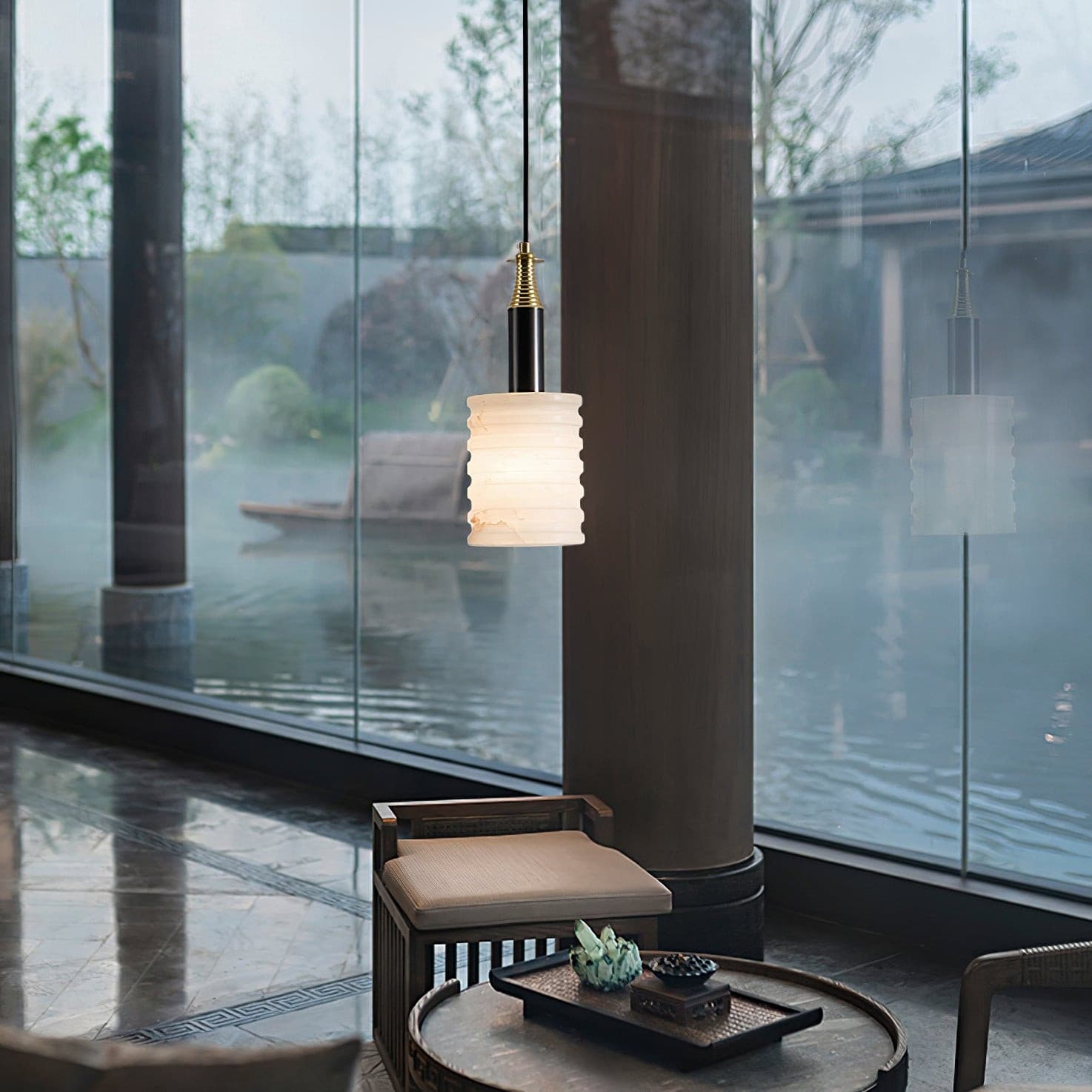 Alabaster Pendant Lamp - Lumpaz