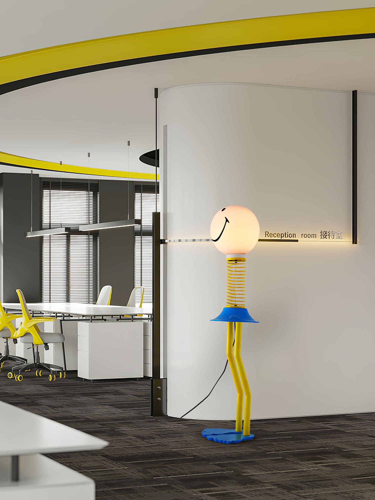 Spiral Spring Floor Lamp - Lumpaz