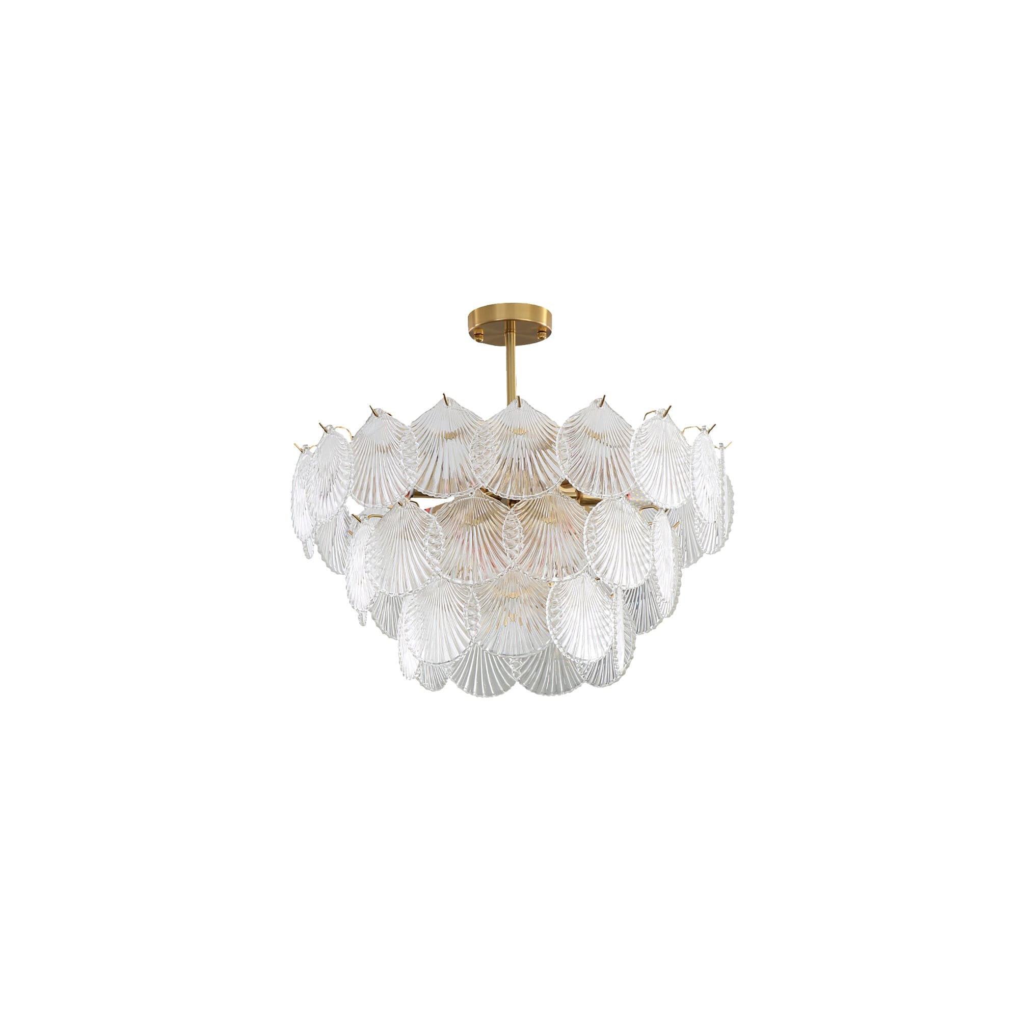 Shell Glass Chandelier - Lumpaz