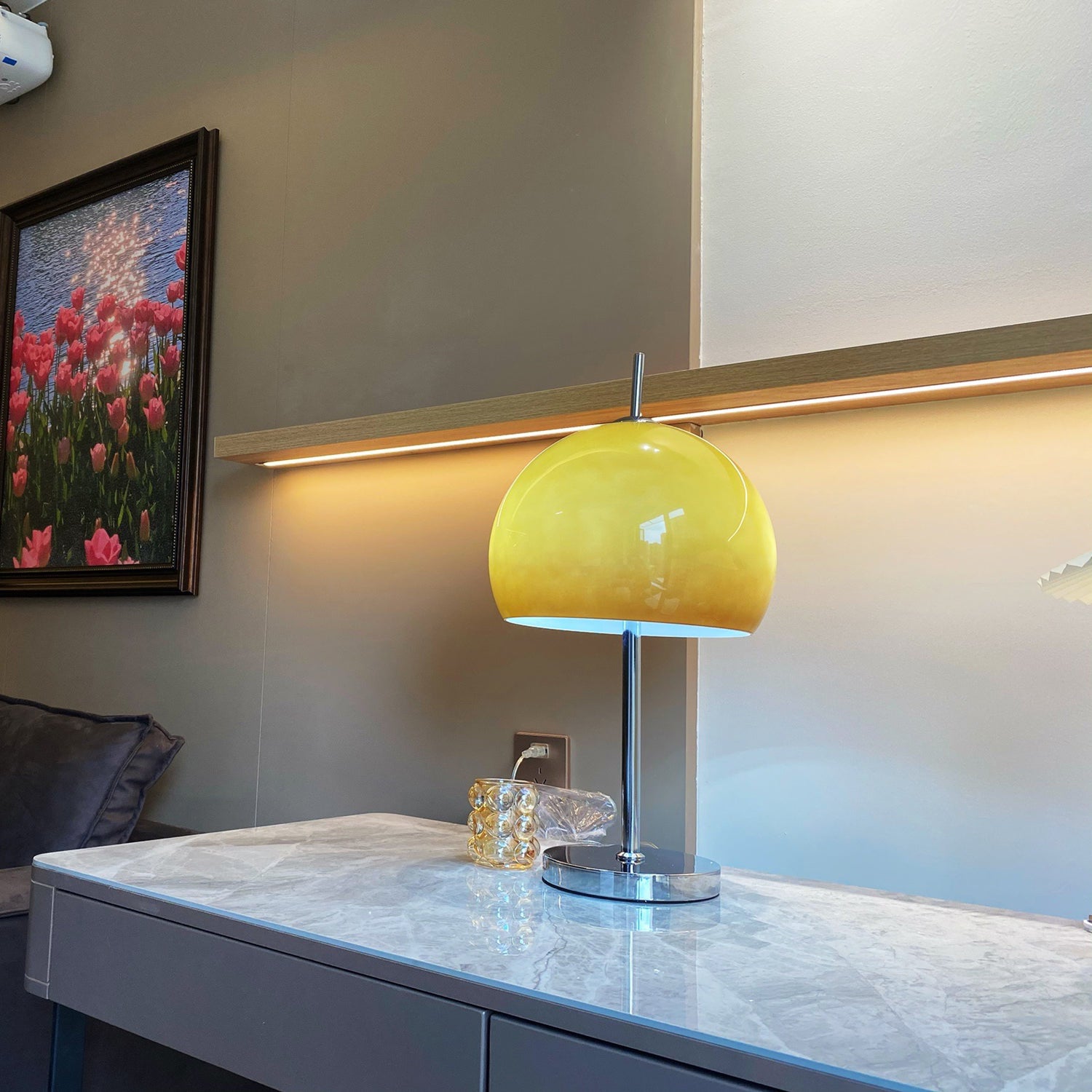 Mushroom Brown Table Lamp - Lumpaz