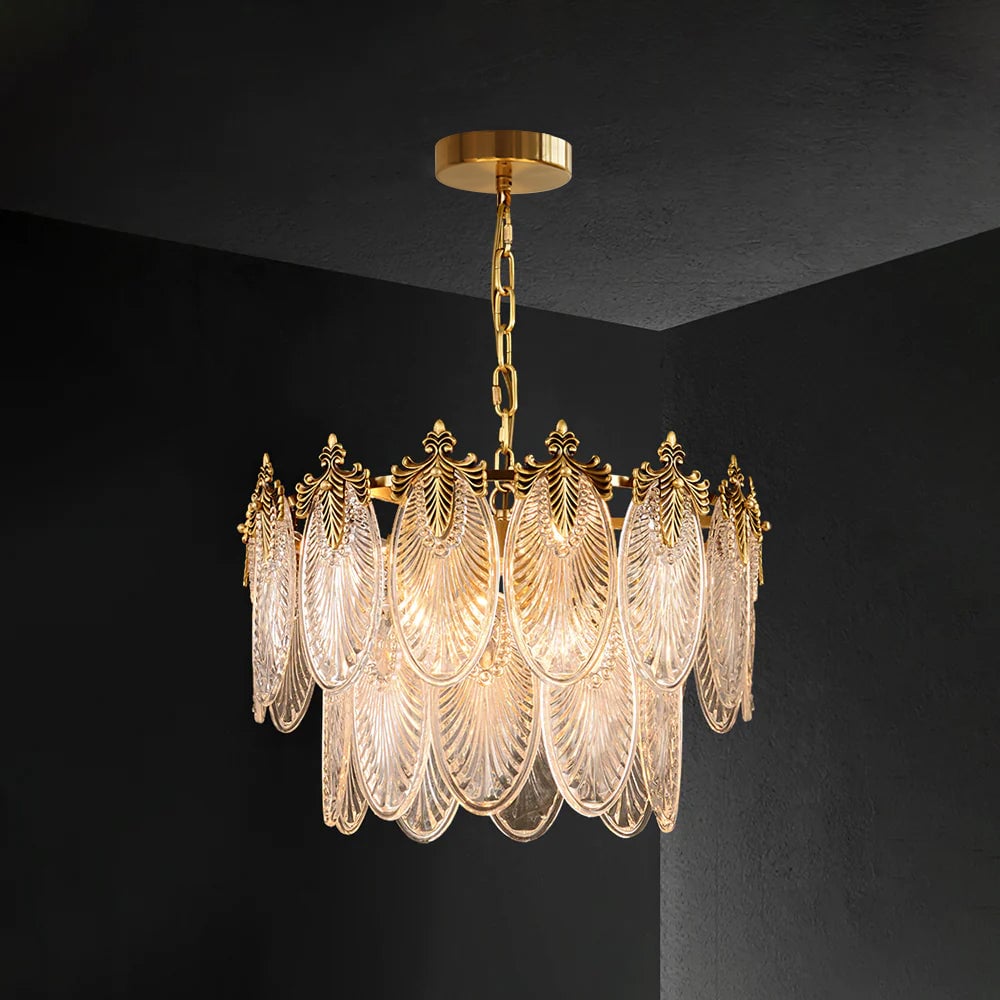 Brass Leaves Chandelier - Lumpaz
