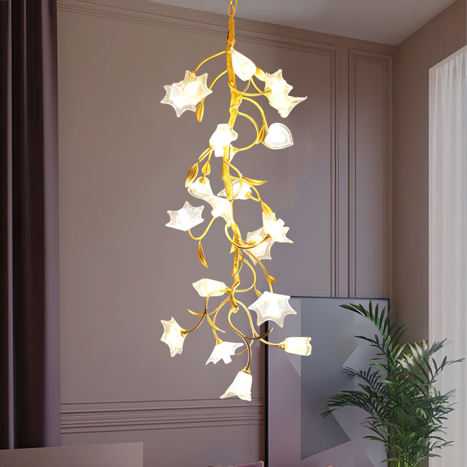 Flower Craftsman Chandelier - Lumpaz