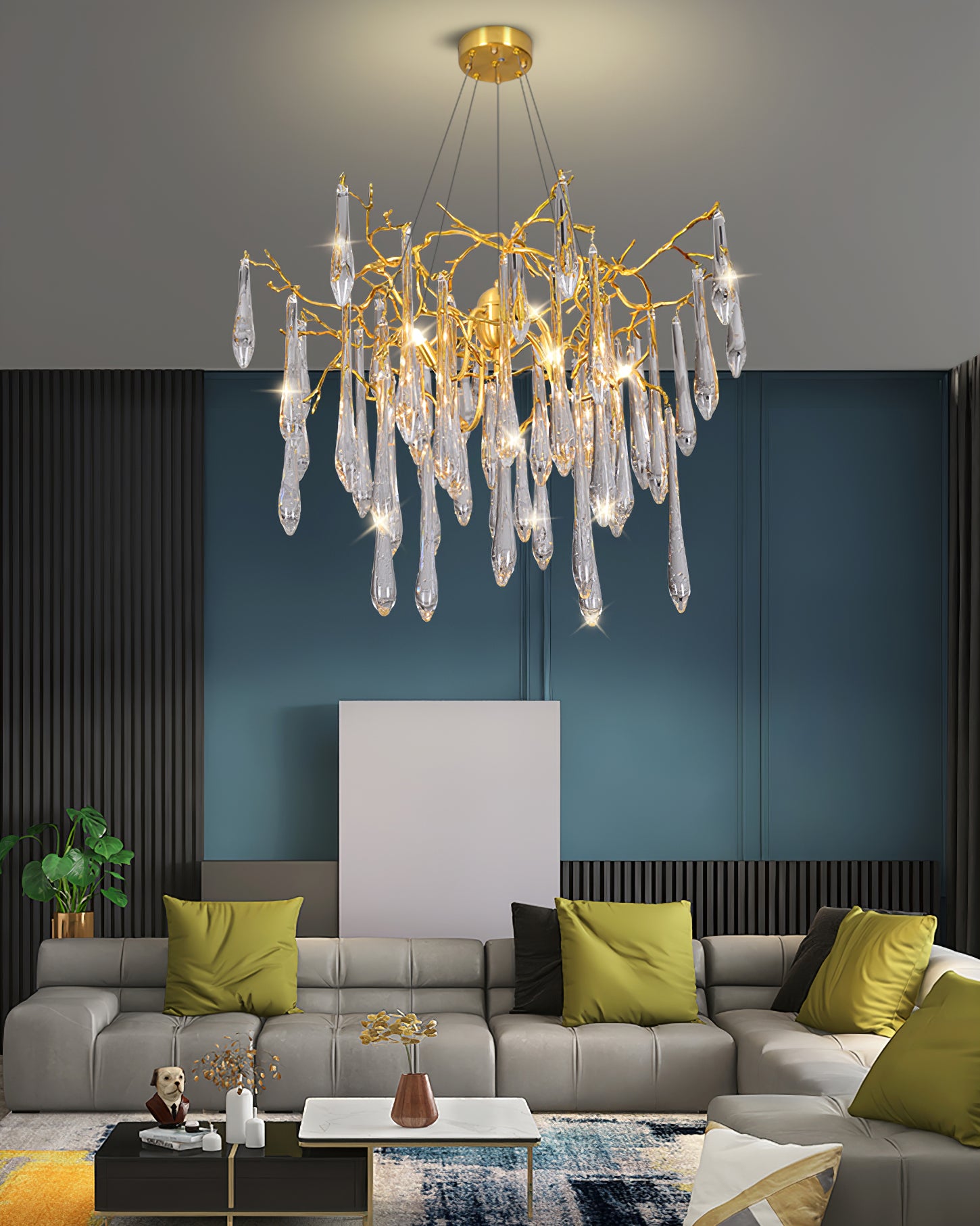Icicle Crystal Chandelier - Lumpaz