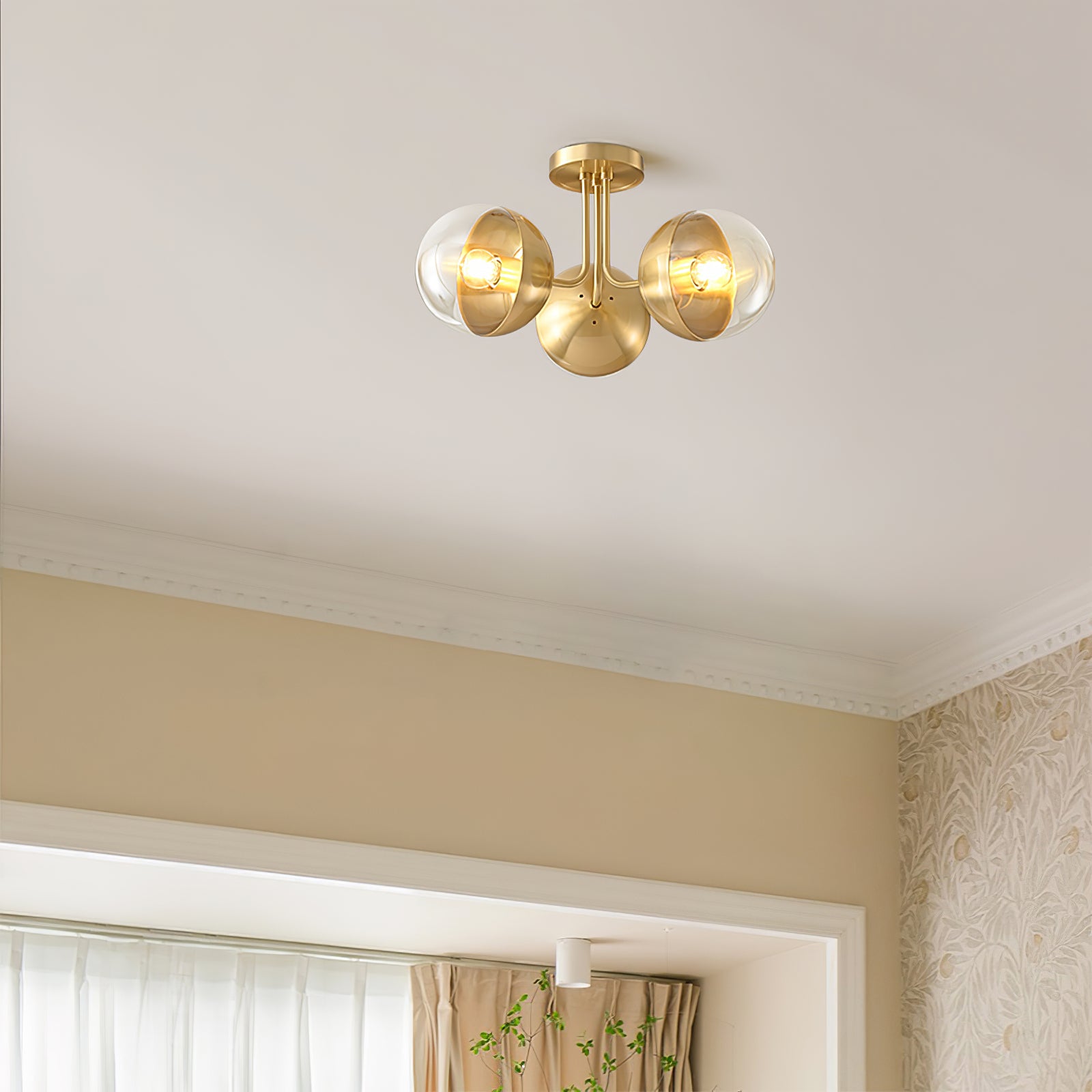 Brass Globulars Ceiling Lamp - Lumpaz