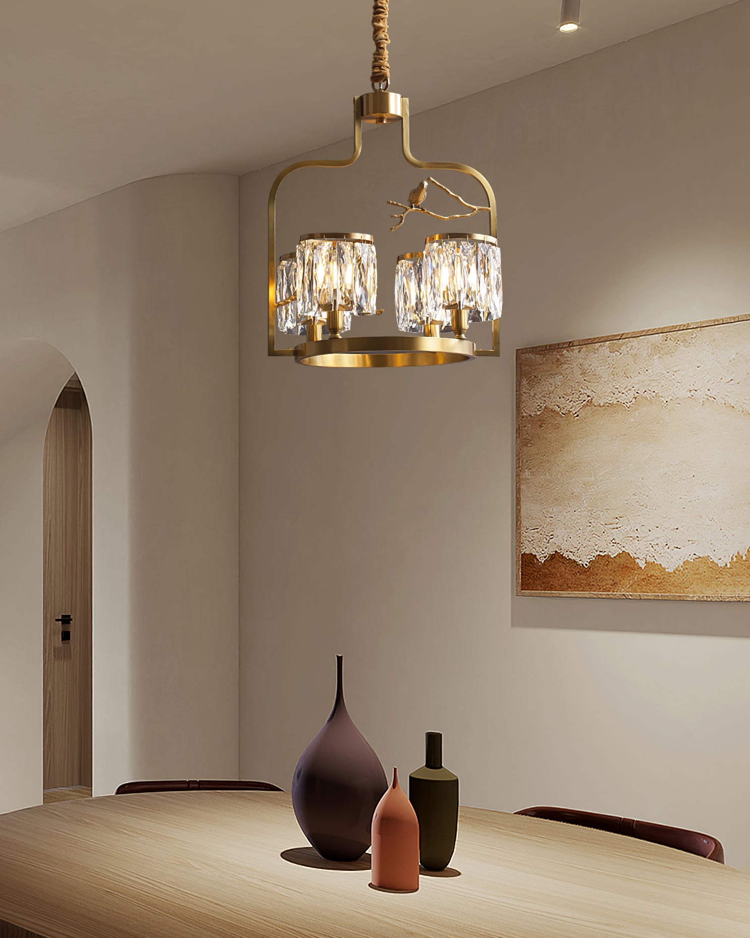 Crystal Bird Chandelier - Lumpaz