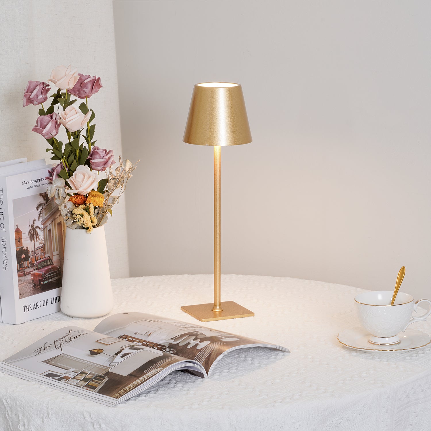 Poldina Built-in Battery Table Lamp - Lumpaz