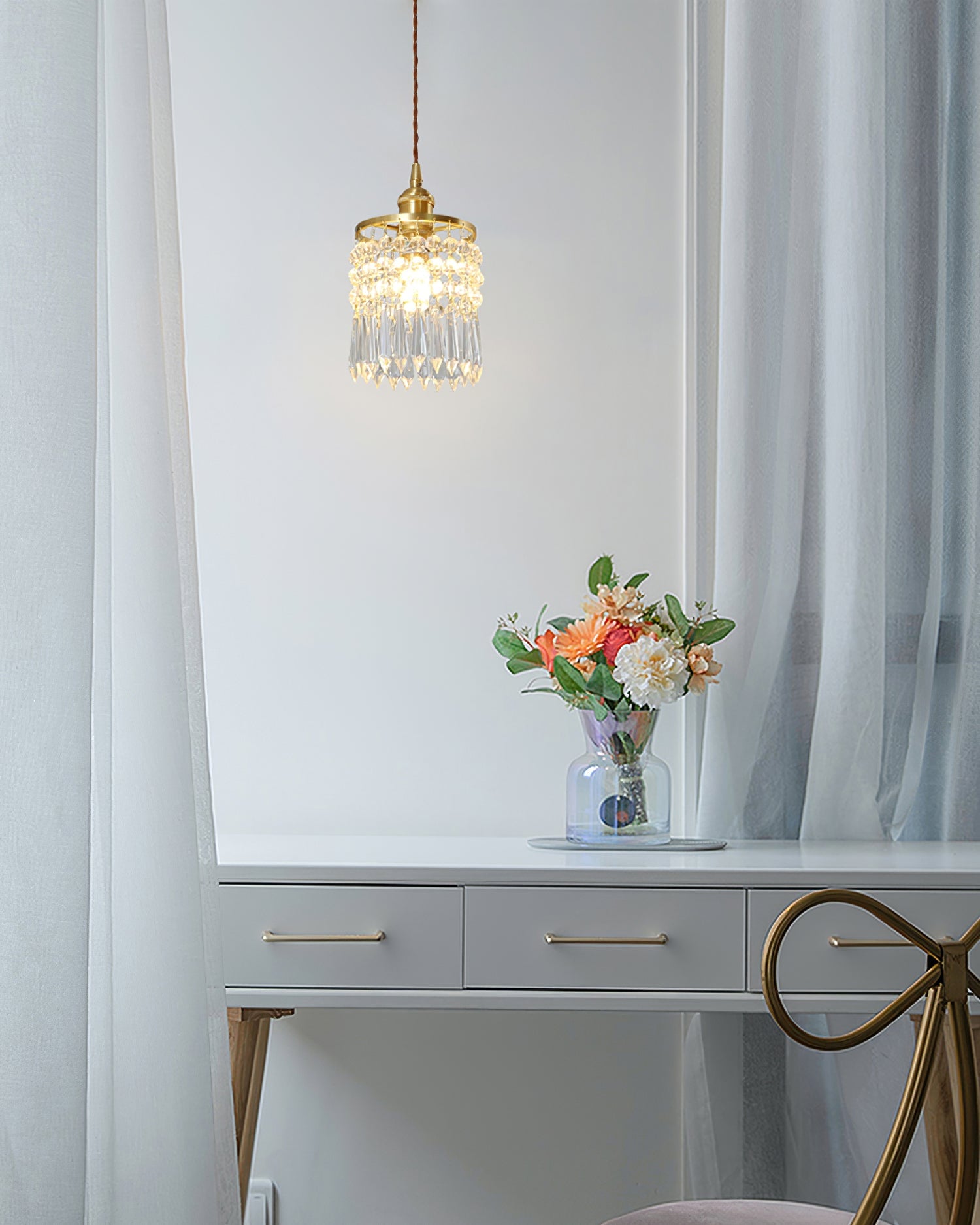 Vintage Crystal Pendant Lamp - Lumpaz