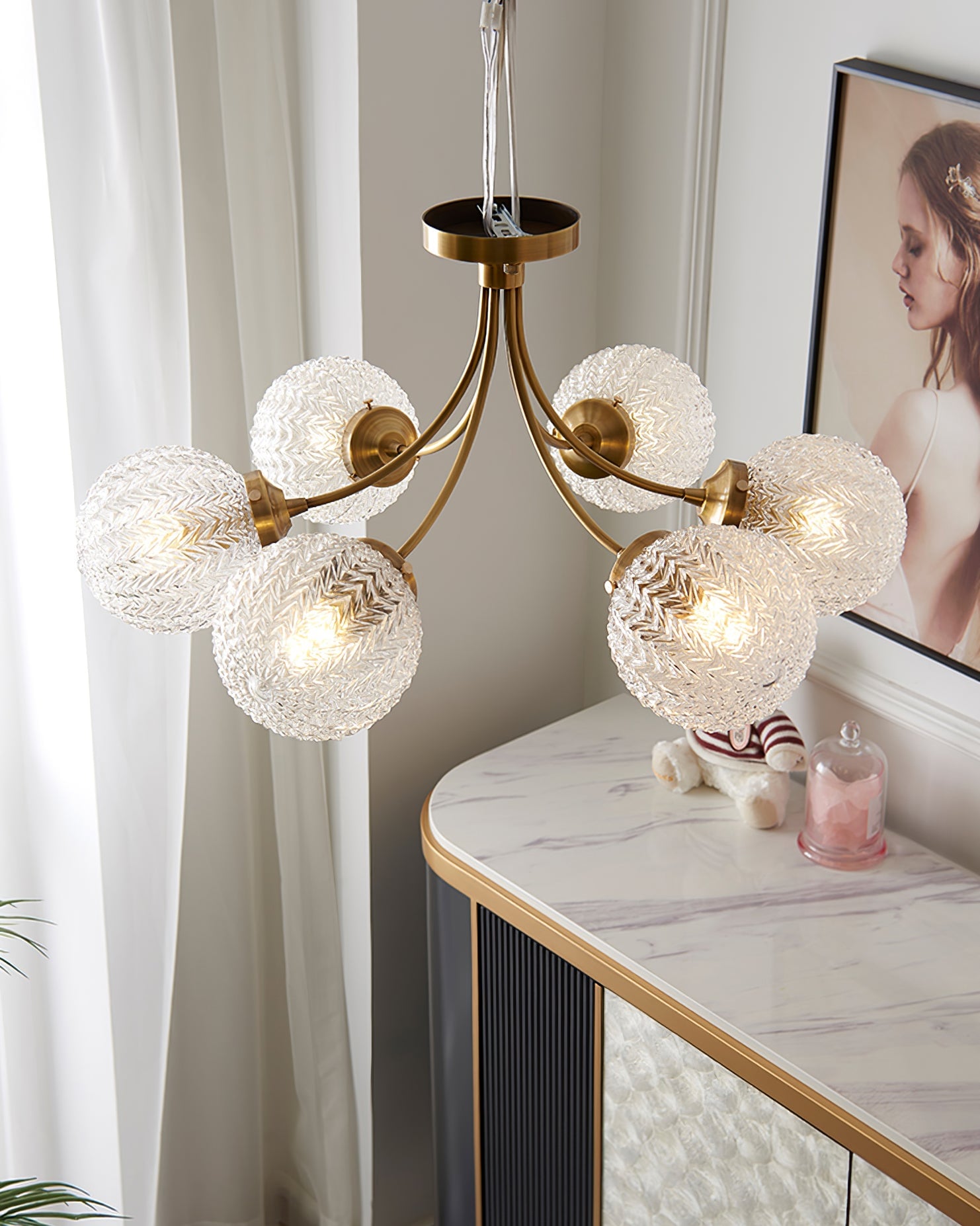 Retro Glass Ceiling Lamp - Lumpaz