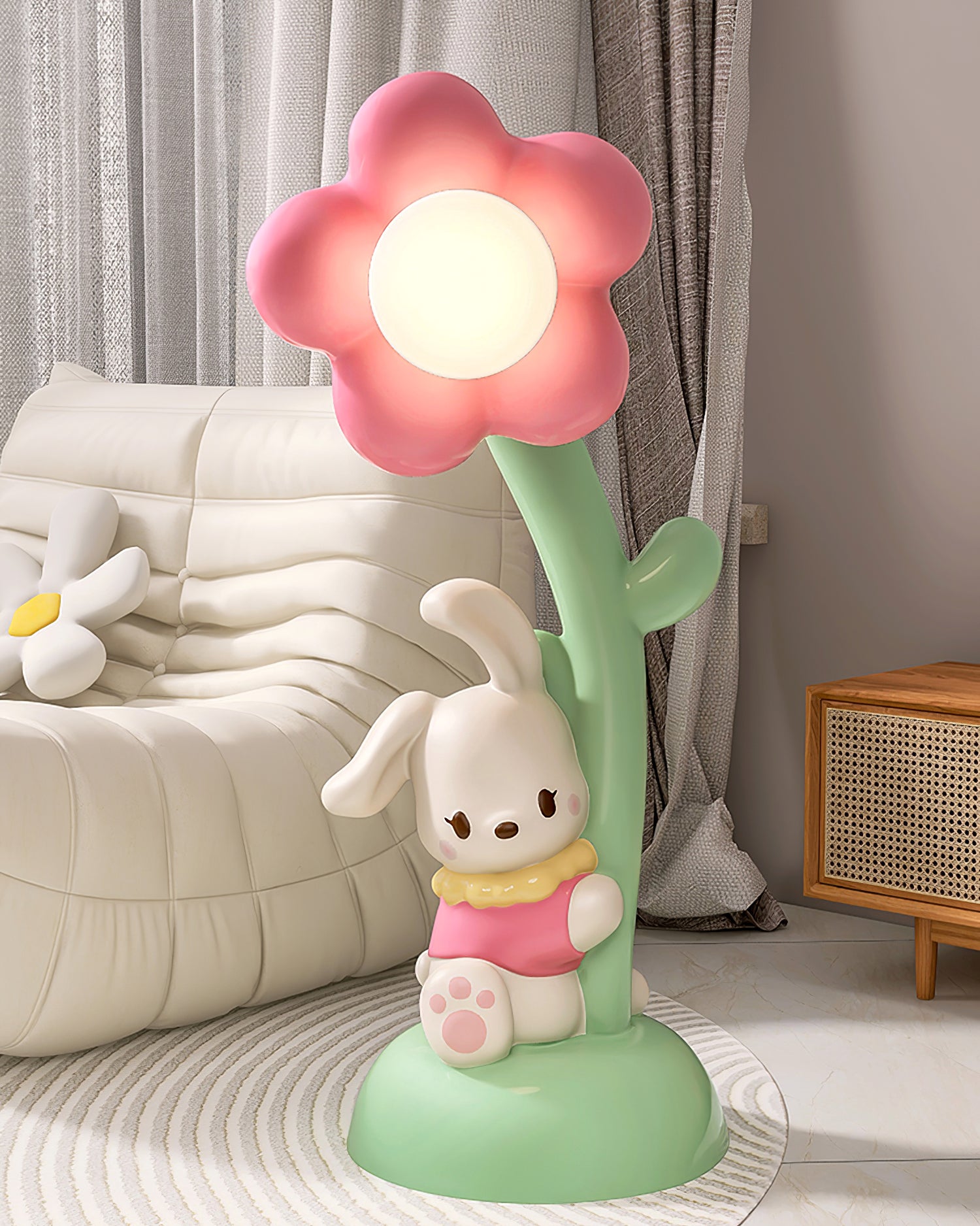 Bunny & Flower Floor Lamp - Lumpaz