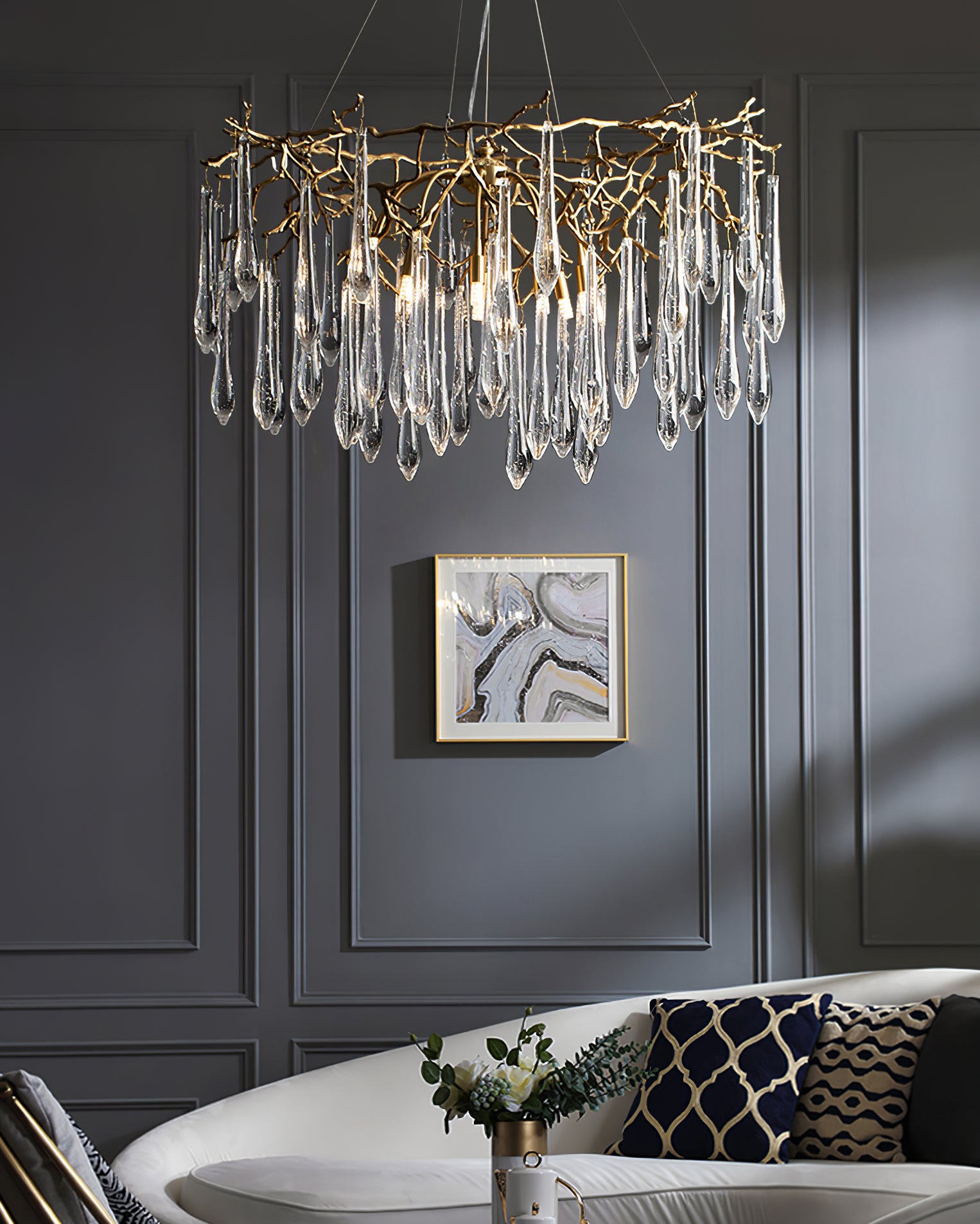 Branchs Brass Chandelier - Lumpaz