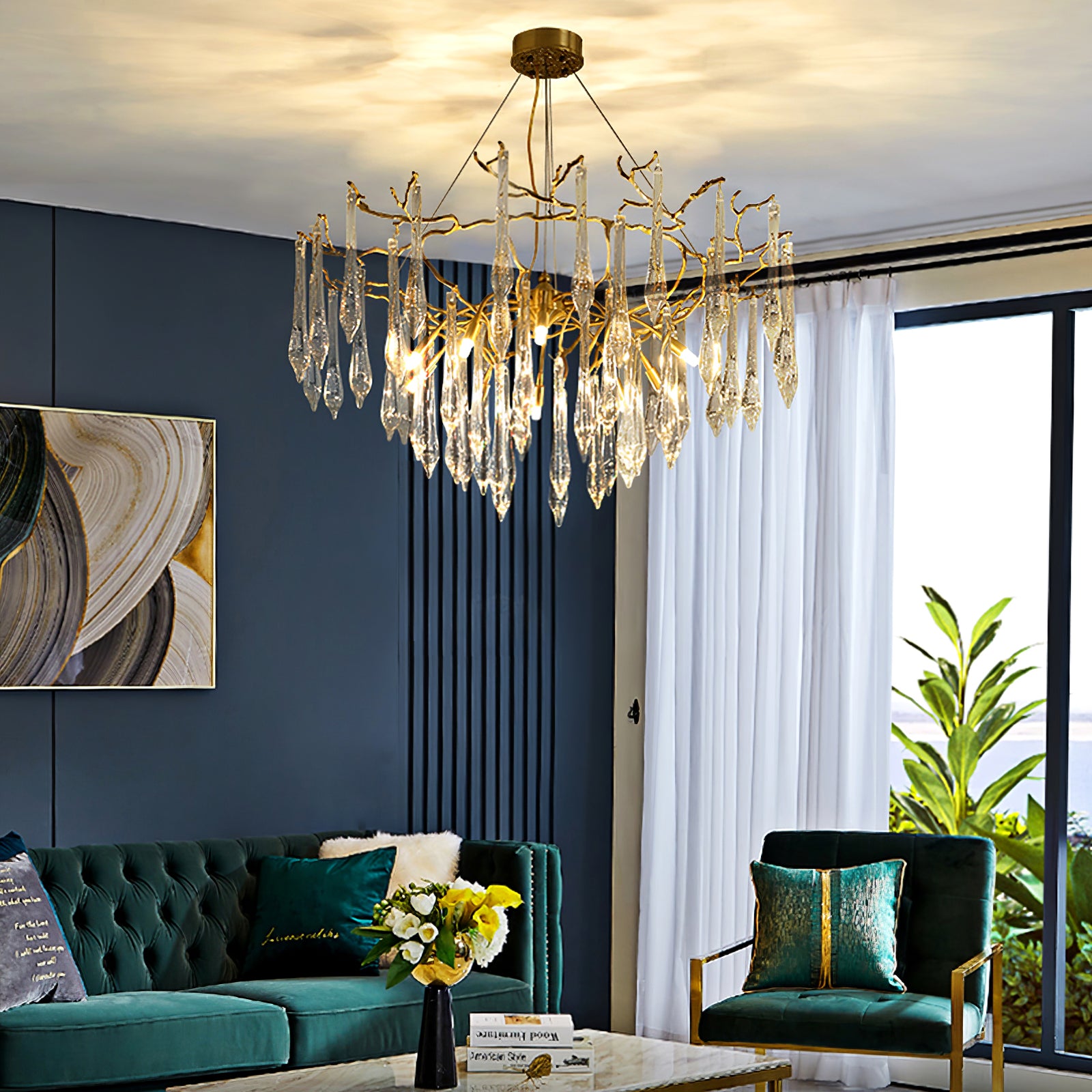 Branchs Brass Chandelier - Lumpaz