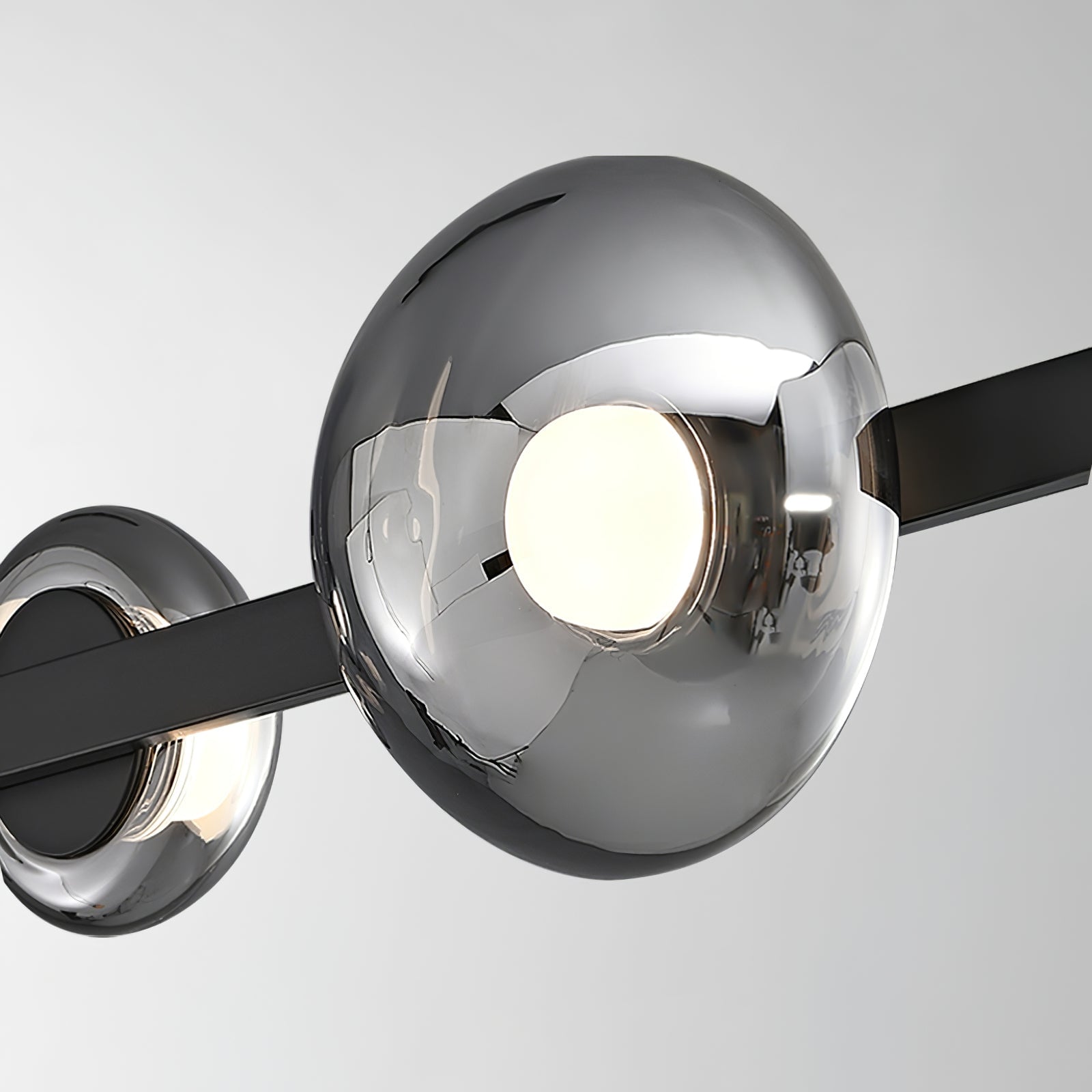 Brass Bar Glass Chandelier - Lumpaz