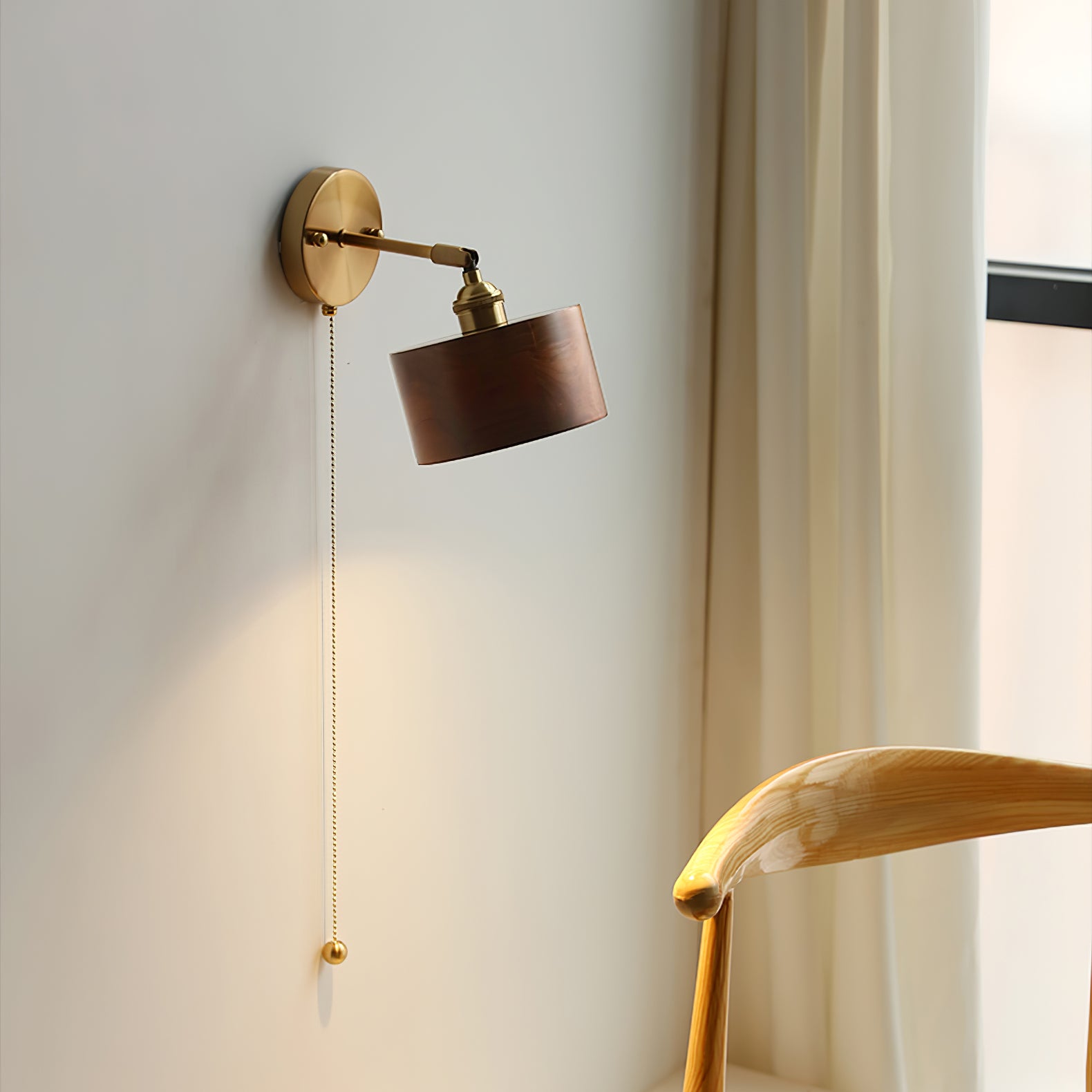 Rotatable Wooden Wall Lamp - Lumpaz