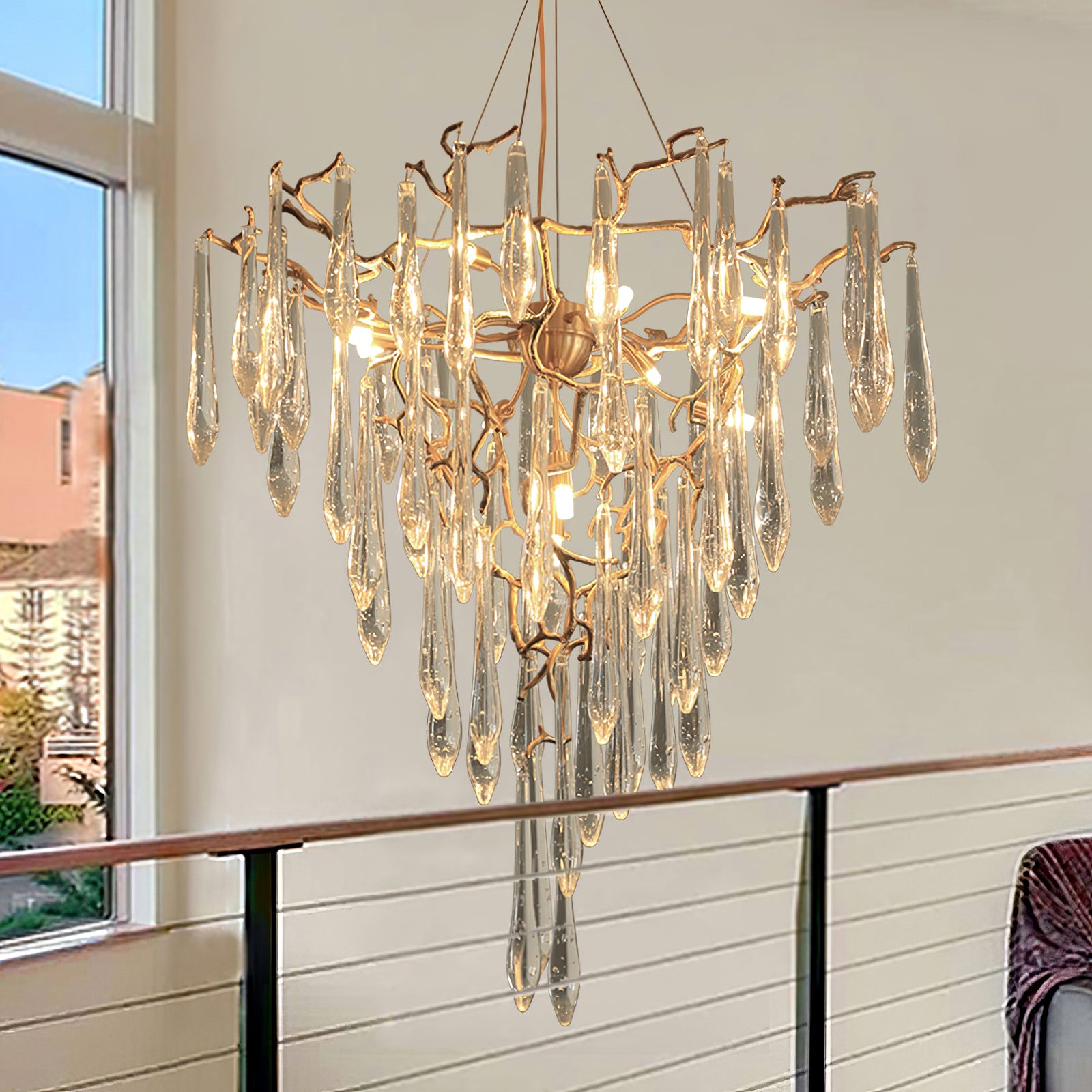 Icicle Crystal Chandelier - Lumpaz